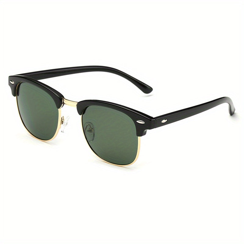 Classic Trendy Retro Eyebrow Design Polarized Sunglasses, For Men Women Outdoor Sports Party Vacation Travel Driving Fishing Supplies Photo Props, Ideal Choice For Gifts