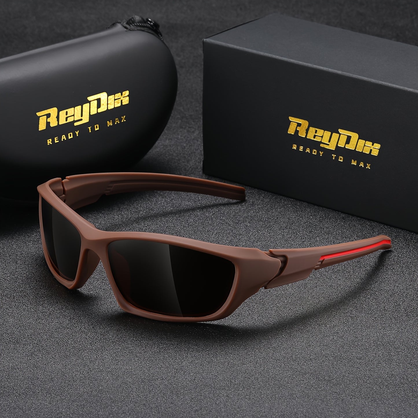 ReyDix Men's Sports Polarized Sunglasses, Unisex Outdoor Cycling Sunglasses