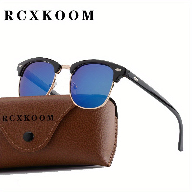 Classic Trendy Retro Eyebrow Design Polarized Sunglasses, For Men Women Outdoor Sports Party Vacation Travel Driving Fishing Supplies Photo Props, Ideal Choice For Gifts