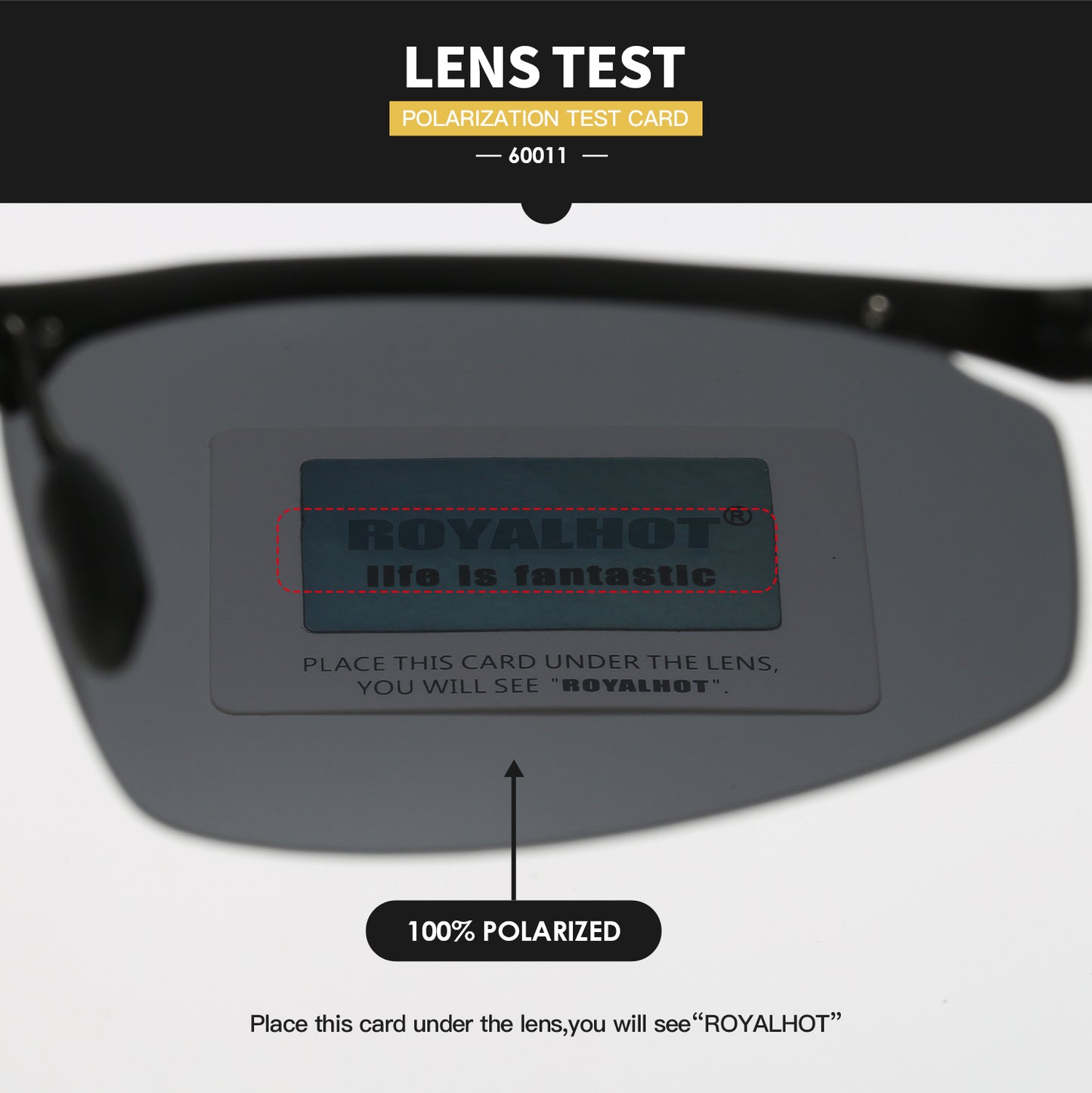 RoyalHot, Aluminum Magnesium Frame Polarized Square Sunglasses, For Men Women Outdoor Sports Party Vacation Travel Driving Fishing Cycling Supplies Photo Props