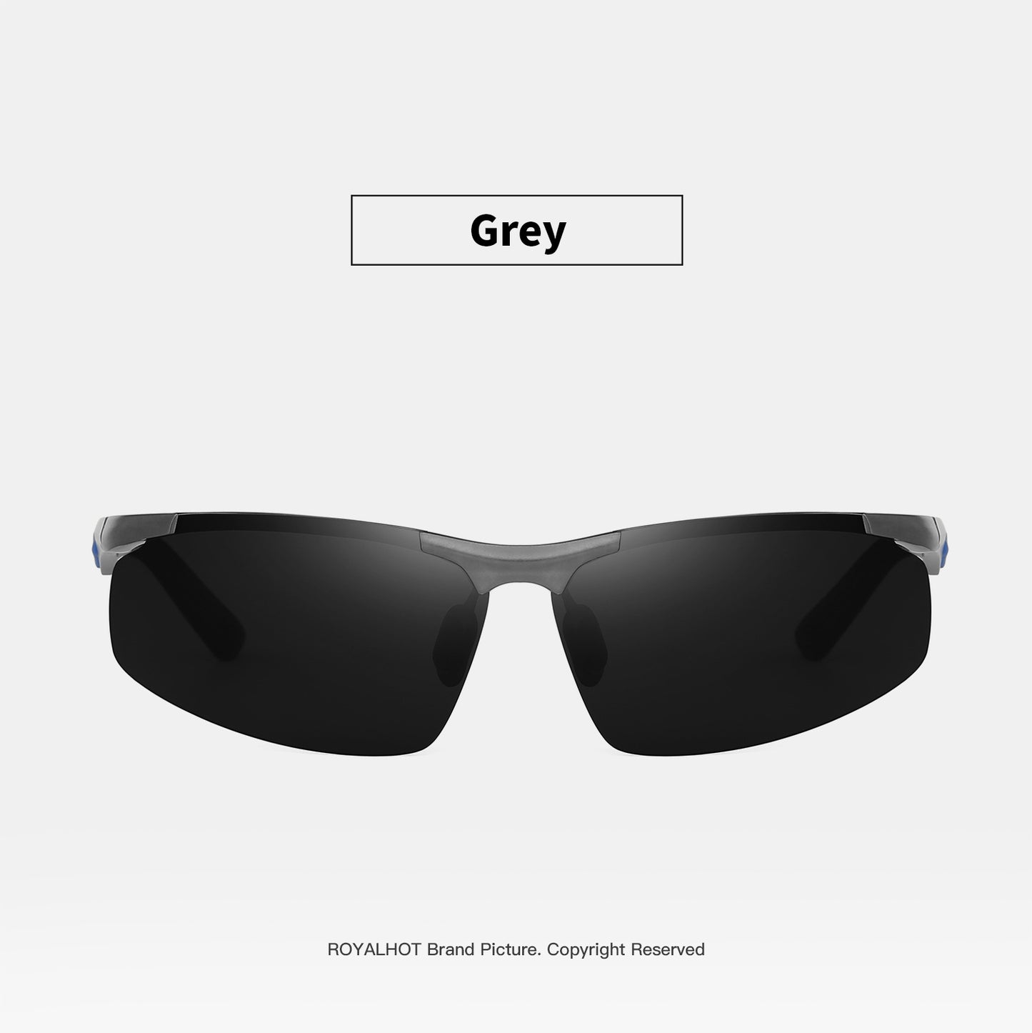 RoyalHot, Aluminum Magnesium Frame Polarized Square Sunglasses, For Men Women Outdoor Sports Party Vacation Travel Driving Fishing Cycling Supplies Photo Props
