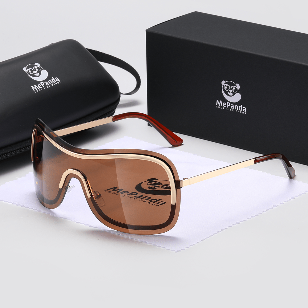 MePanda Men's All-in-One Metal Cool Sunglasses, Trendy Hip Hop Sunglasses, Ideal choice for Gifts