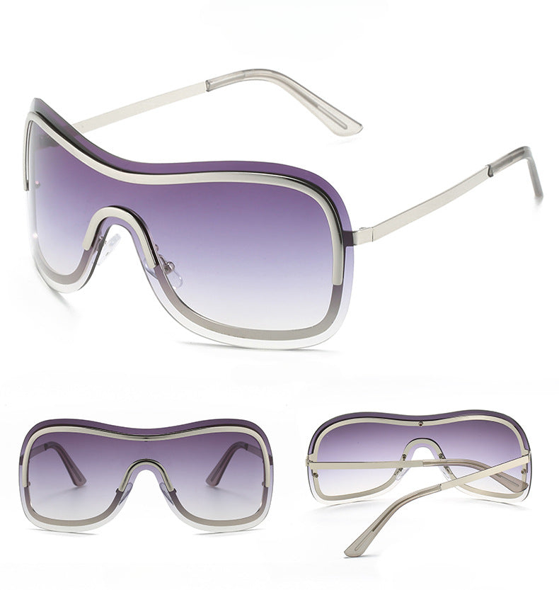 MePanda Men's All-in-One Metal Cool Sunglasses, Trendy Hip Hop Sunglasses, Ideal choice for Gifts