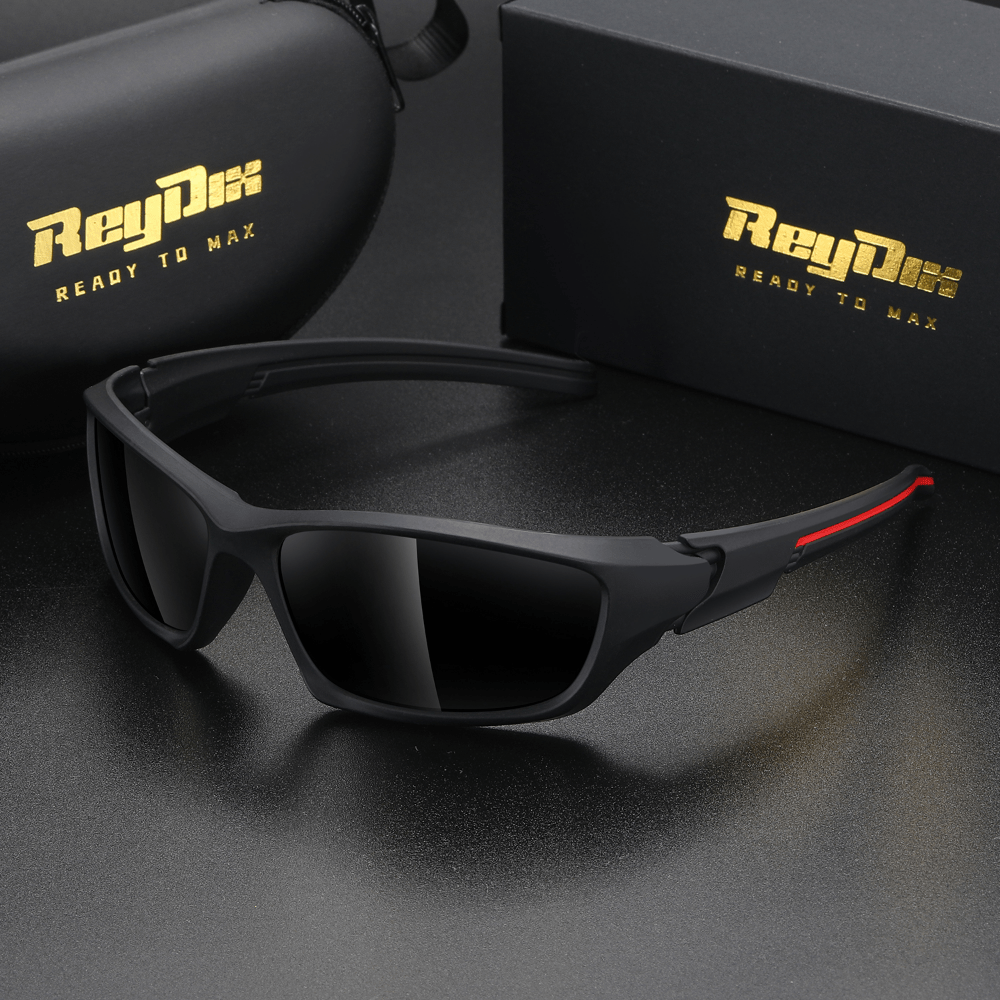 ReyDix Men's Sports Polarized Sunglasses, Unisex Outdoor Cycling Sunglasses