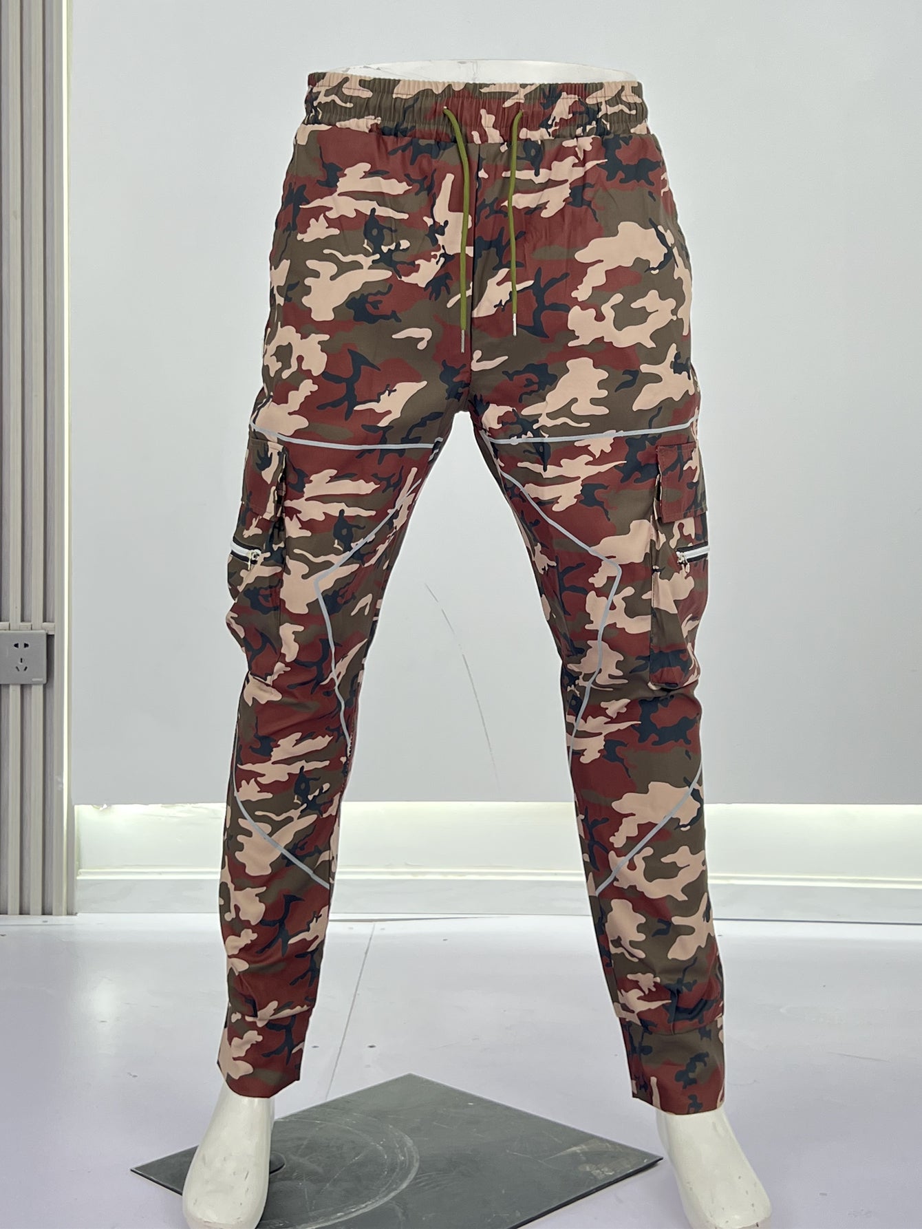 Multi Pocket Loose Fit Cargo Pants, Men's Casual Street Style Joggers with Drawstring for Spring Summer Outdoor Activities