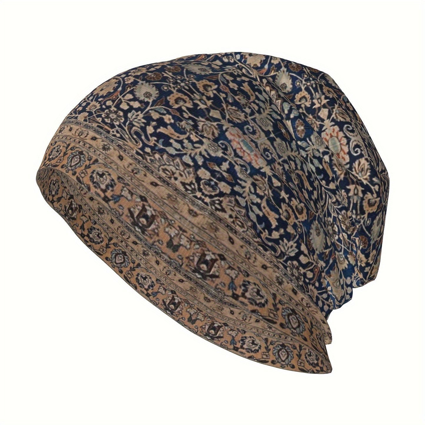 Hat Antique Tabriz Persian Rug Outdoor Caps for Men Women Bohemian Boho Style Skullies Ski Caps Soft Bonnet Hats