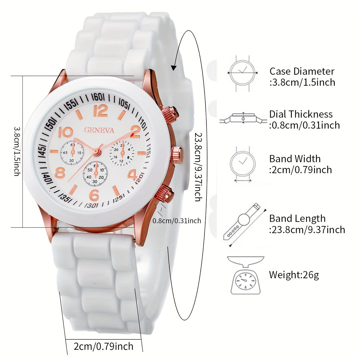 4pcs/set Casual Fashion Couples Quartz Watch Analog Silicone Wrist Watch & Heart Matching Bracelets, Valentines Gift For Him Her