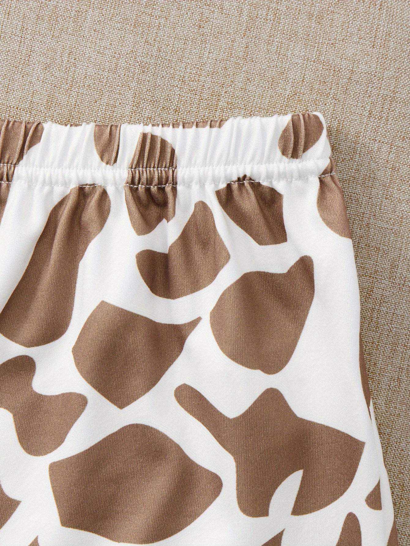 Giraffe Print Pajama Set - Short Sleeve Crew Neck Top & Leopard Shorts or Pants - Soft, Stylish Womens Sleepwear & Loungewear for Nighttime Chic and Casual Comfort