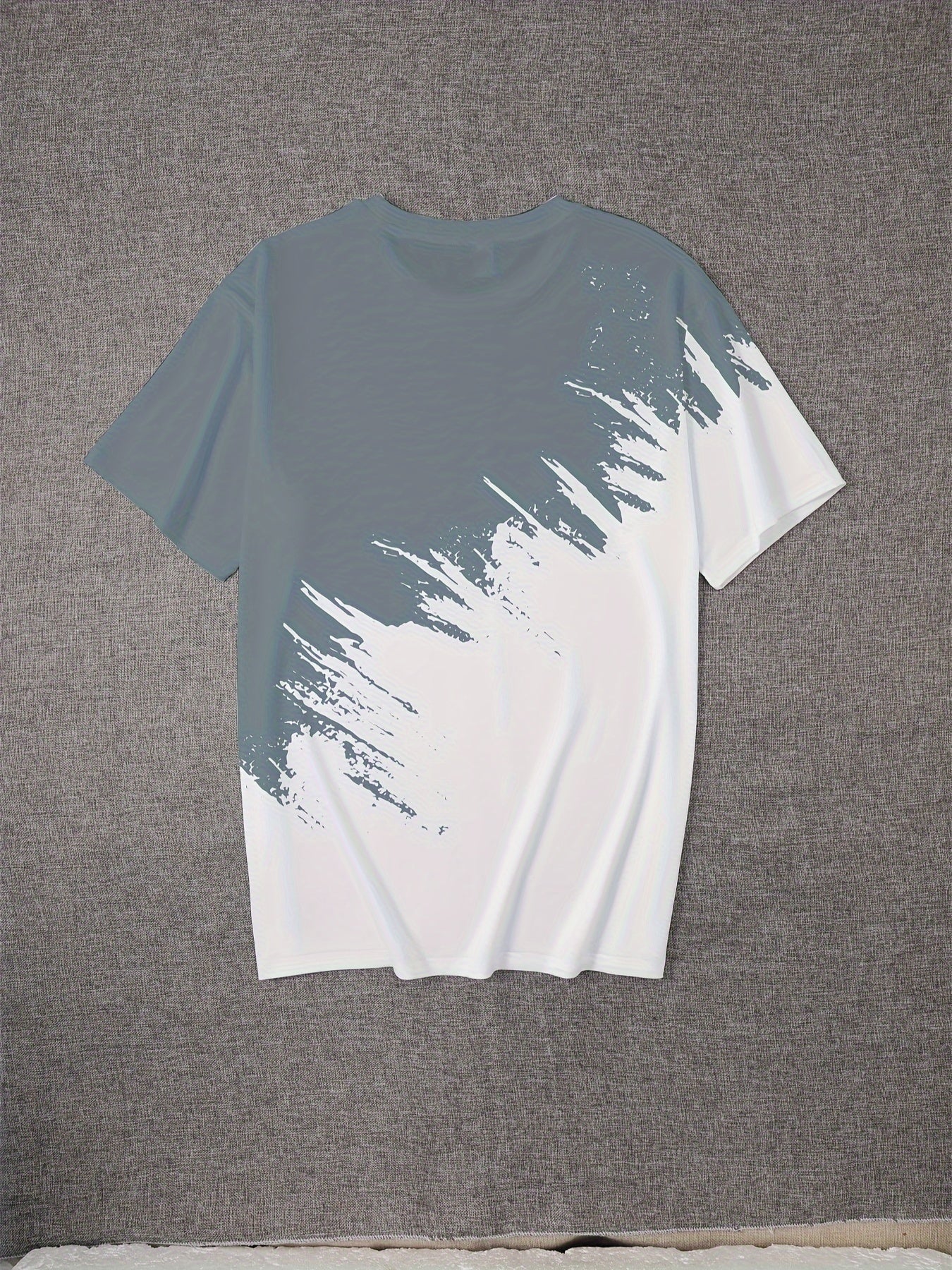 Summer Vintage Men Geometric T-Shirts Retro Printed T Shirts Short Sleeve Tshirts Harajuku Gradual Change Tees