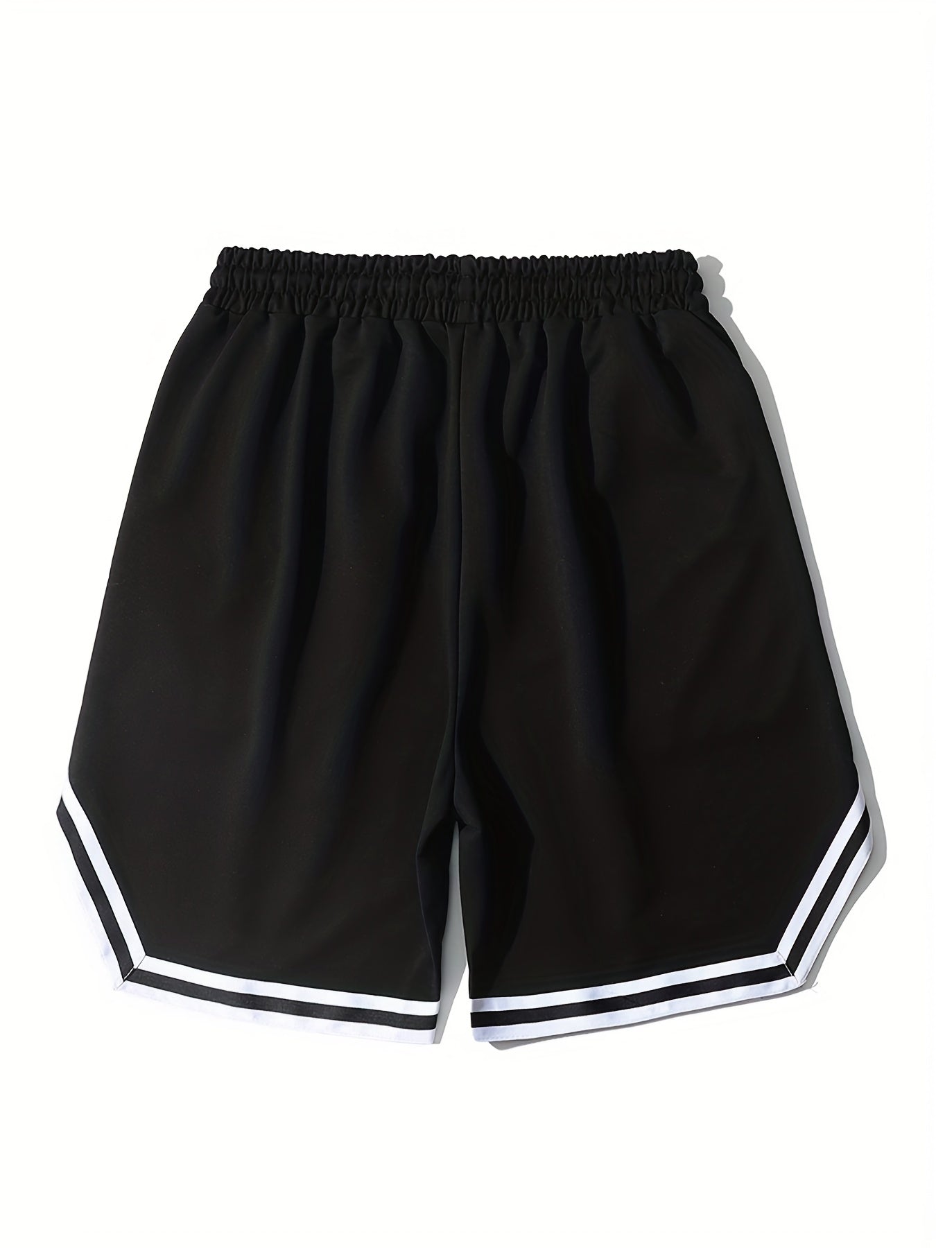 Men's Streetwear Shorts, Graphic Drawstring Stretchy Short Pants For Comfort & Casual Chic Style, Summer Clothings Men's Fashion Outfits