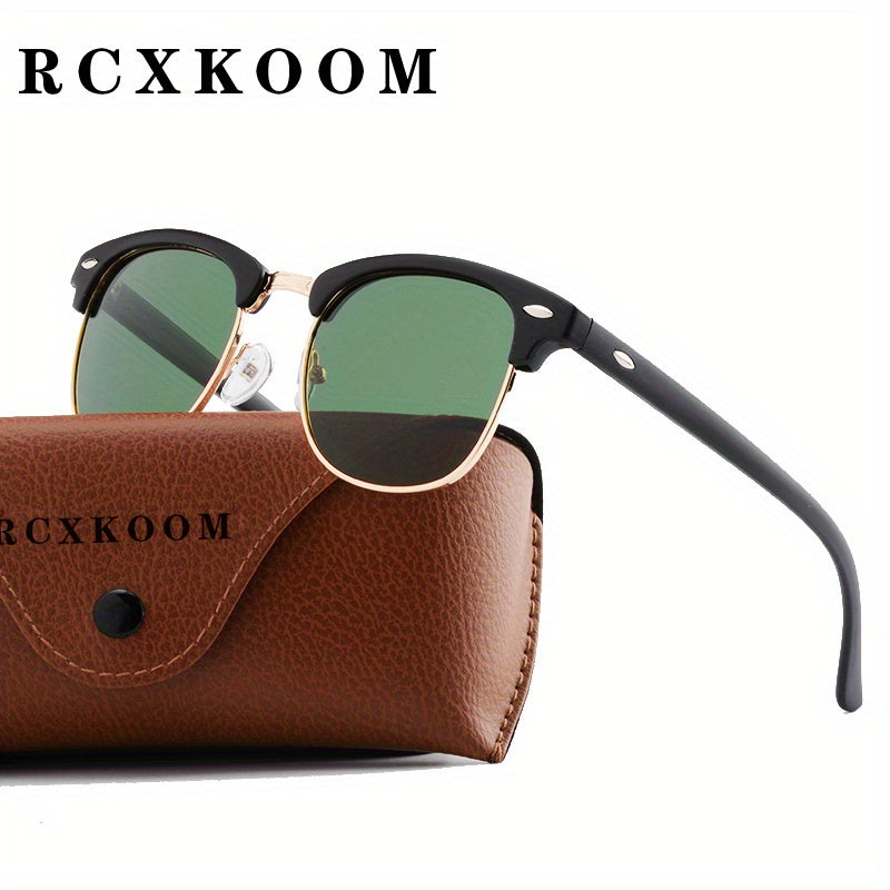 Classic Trendy Retro Eyebrow Design Polarized Sunglasses, For Men Women Outdoor Sports Party Vacation Travel Driving Fishing Supplies Photo Props, Ideal Choice For Gifts