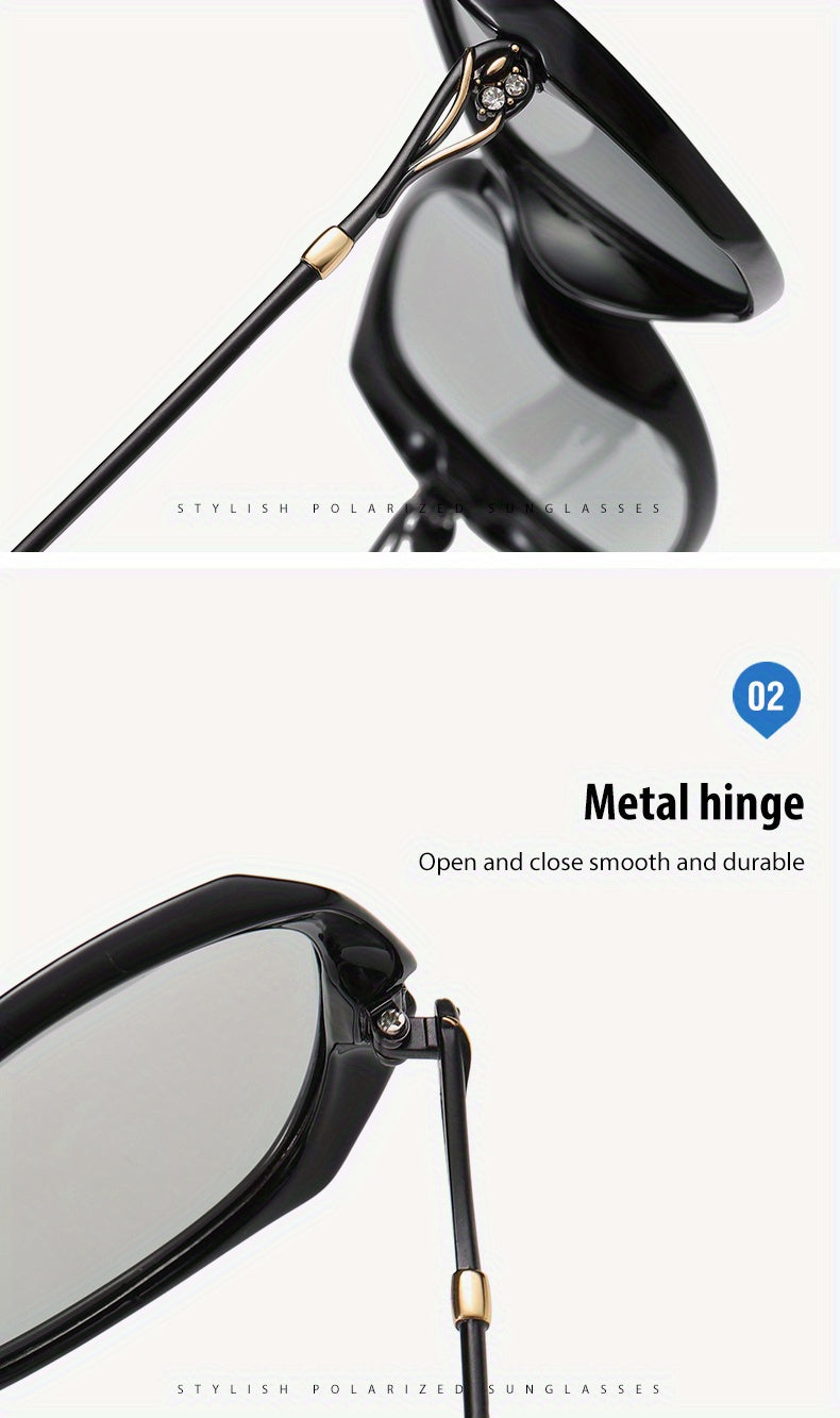 Fashion Design HD Photochromic Sunglasses For Women Polarized Glasses Driving Travel Oversized Ultralight Luxury Ladies Eyewear best gifts for Mother's Day