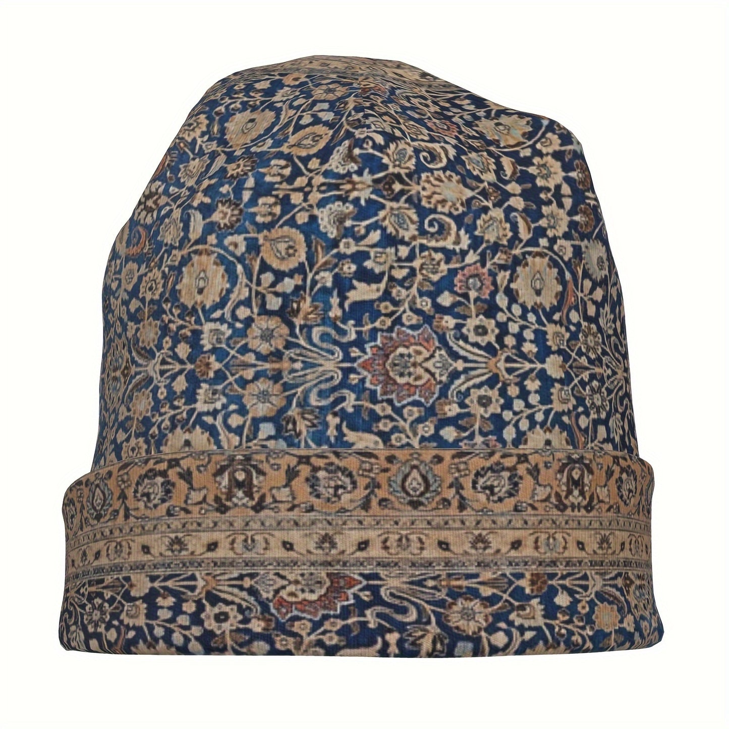 Hat Antique Tabriz Persian Rug Outdoor Caps for Men Women Bohemian Boho Style Skullies Ski Caps Soft Bonnet Hats