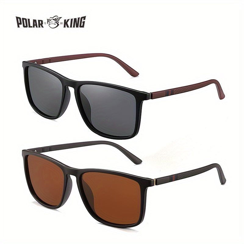 1pair/2pairs, Retro Classic Lowkey Cool Square Polarized Sunglasses, For Men Women Casual Business Outdoor Sports Party Vacation Travel Driving Fishing Supplies Photo Props, Ideal Choice For Gift