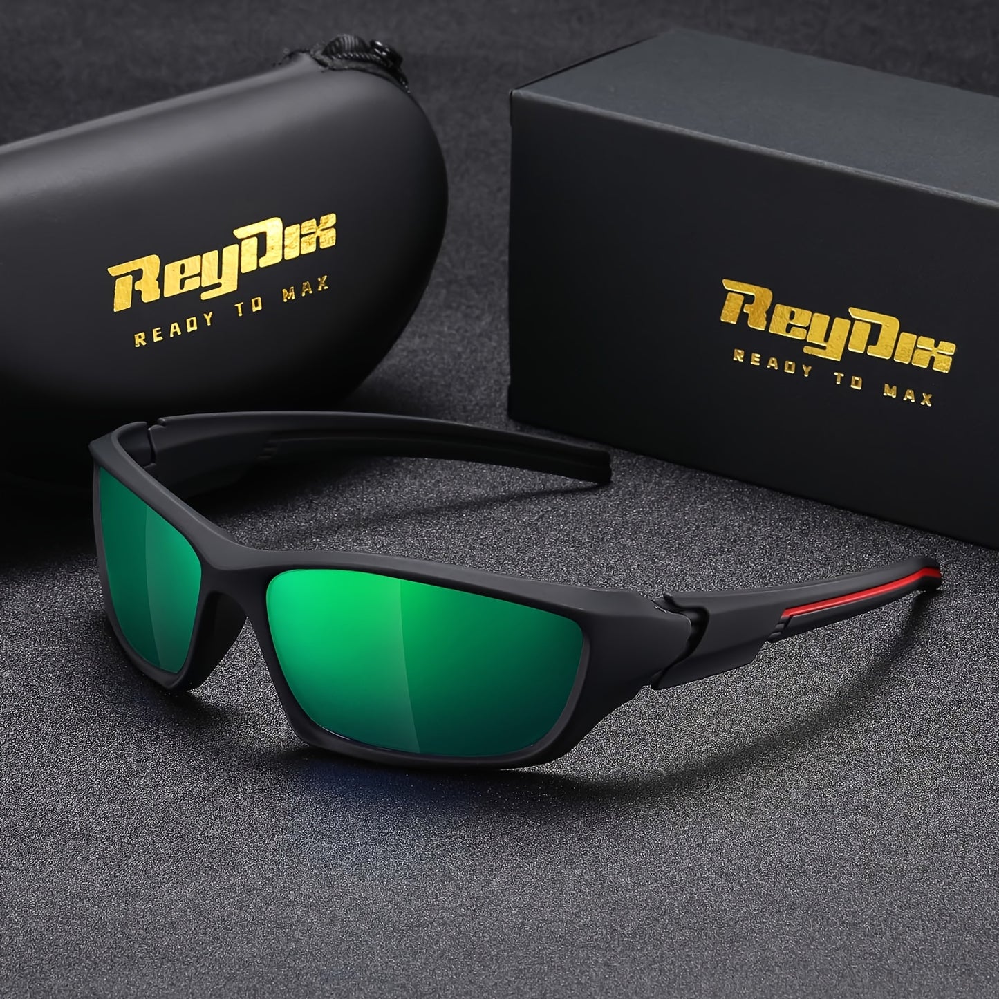 ReyDix Men's Sports Polarized Sunglasses, Unisex Outdoor Cycling Sunglasses
