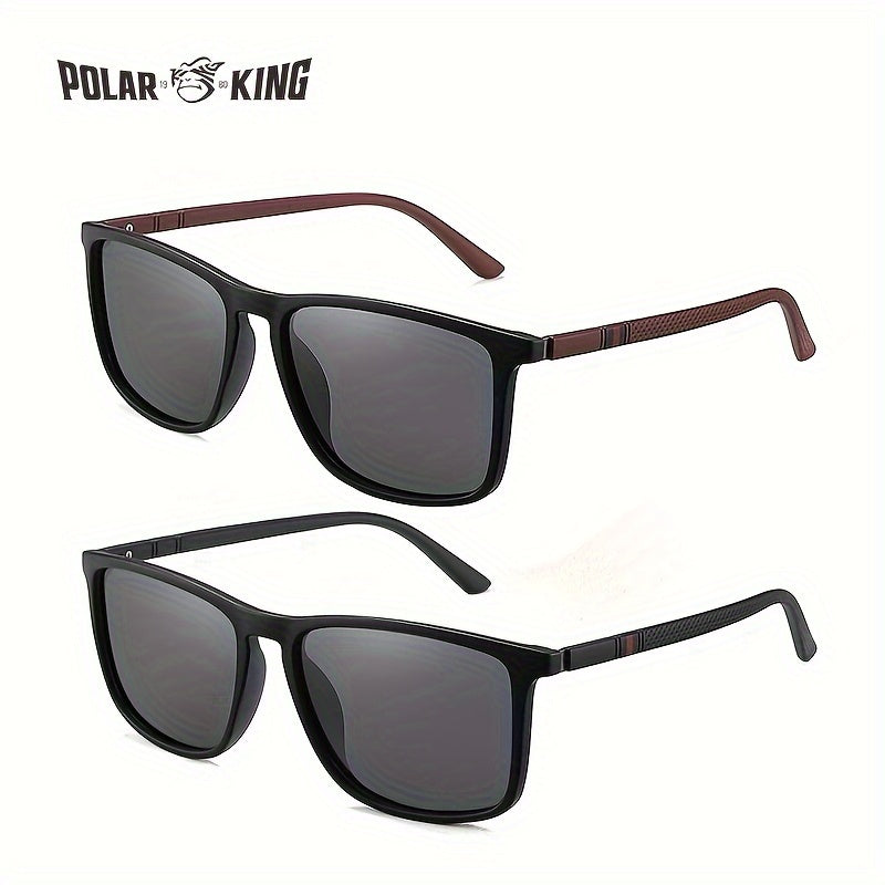 1pair/2pairs, Retro Classic Lowkey Cool Square Polarized Sunglasses, For Men Women Casual Business Outdoor Sports Party Vacation Travel Driving Fishing Supplies Photo Props, Ideal Choice For Gift