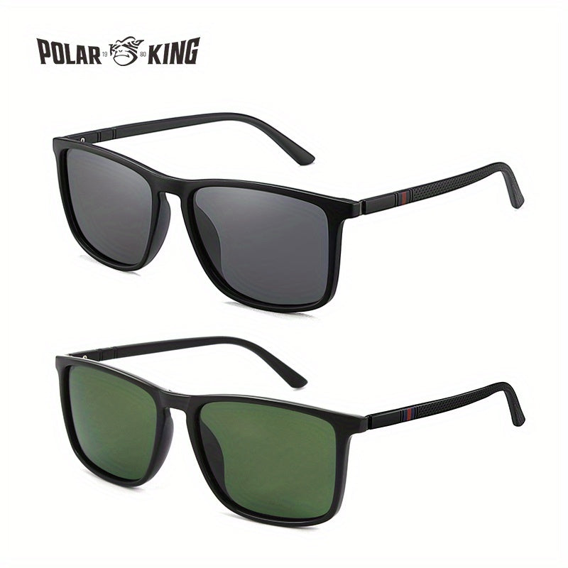 1pair/2pairs, Retro Classic Lowkey Cool Square Polarized Sunglasses, For Men Women Casual Business Outdoor Sports Party Vacation Travel Driving Fishing Supplies Photo Props, Ideal Choice For Gift