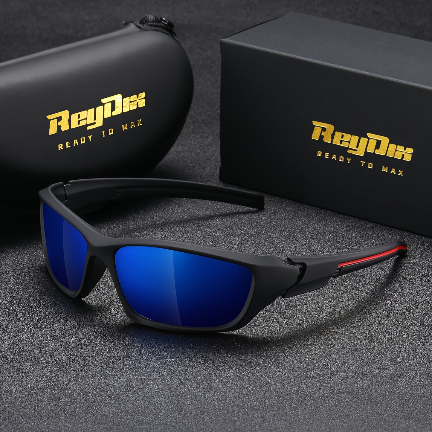 ReyDix Men's Sports Polarized Sunglasses, Unisex Outdoor Cycling Sunglasses