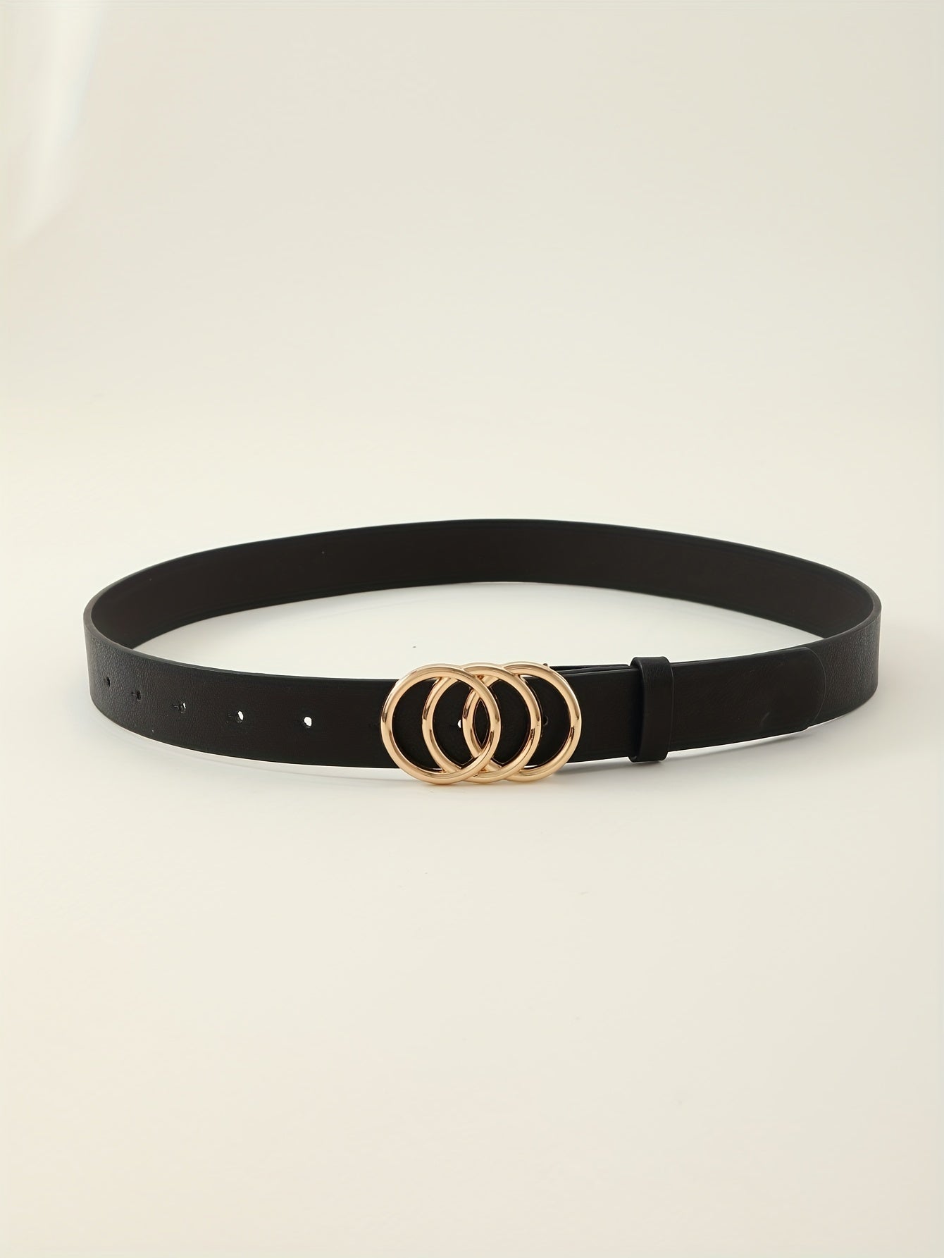 3pcs PU Leather Belts For Women Skinny Waist Belts With Metal Buckle Solid Color Simple Pin Buckle Thin Belt For Pants Jeans Dresses