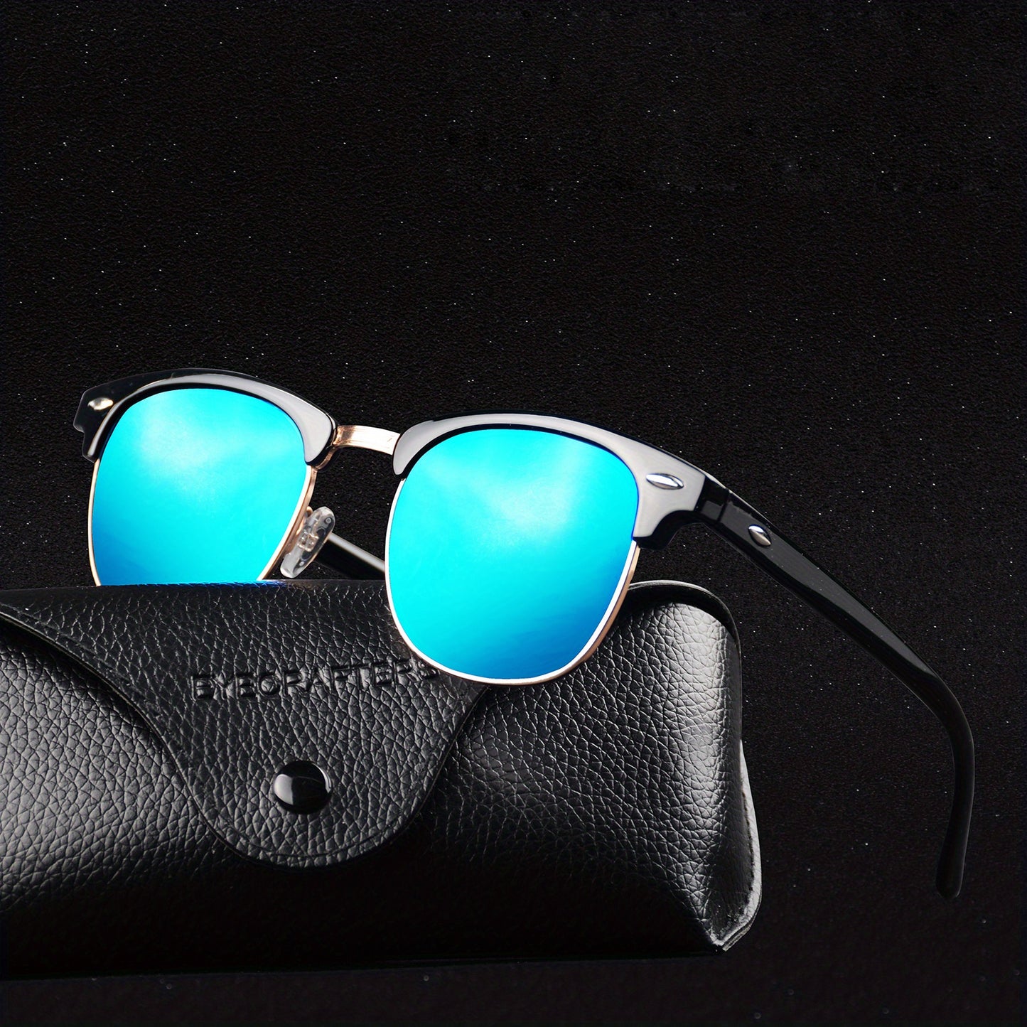 Classic Trendy Retro Eyebrow Design Polarized Sunglasses, For Men Women Outdoor Sports Party Vacation Travel Driving Fishing Supplies Photo Props, Ideal Choice For Gifts