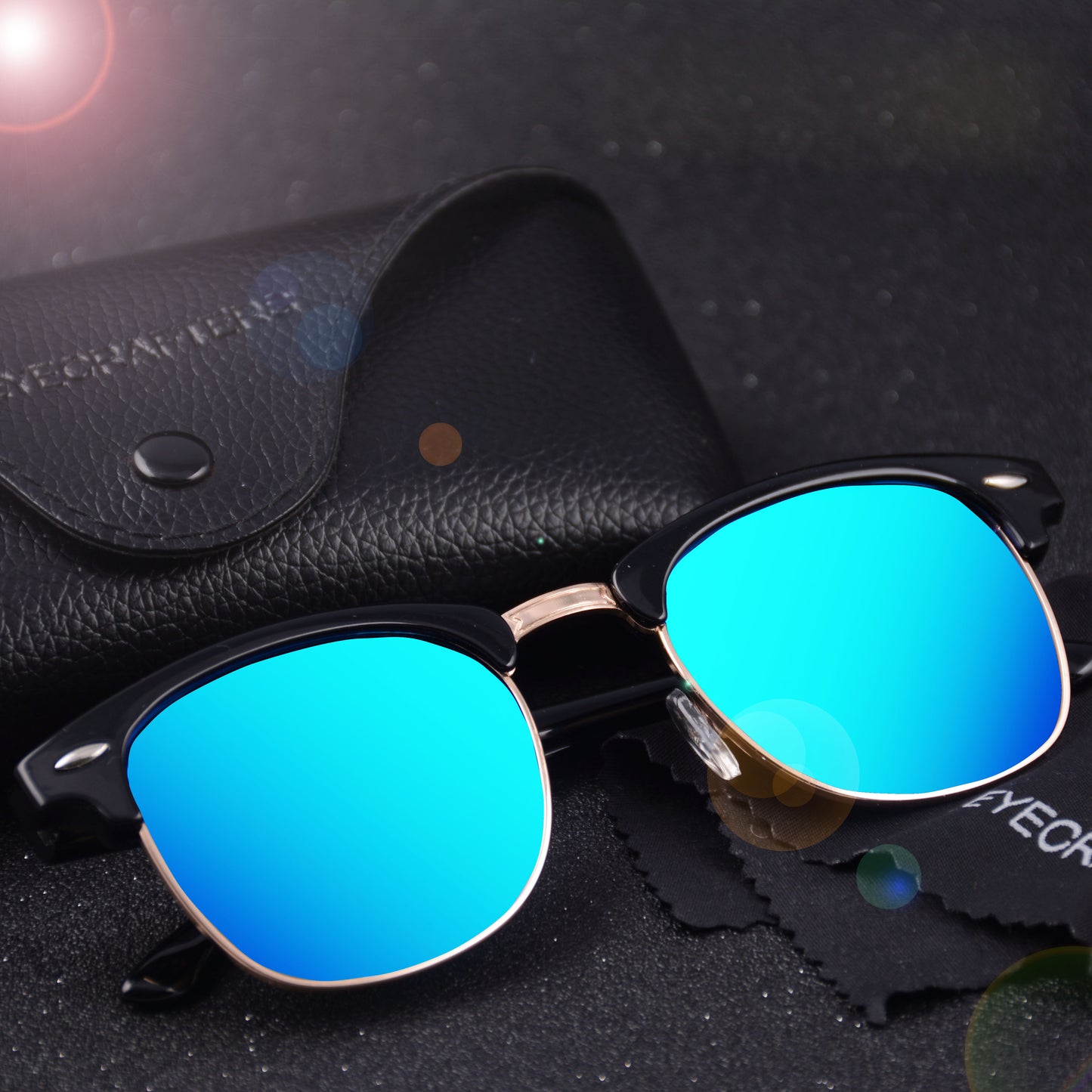 Classic Trendy Retro Eyebrow Design Polarized Sunglasses, For Men Women Outdoor Sports Party Vacation Travel Driving Fishing Supplies Photo Props, Ideal Choice For Gifts