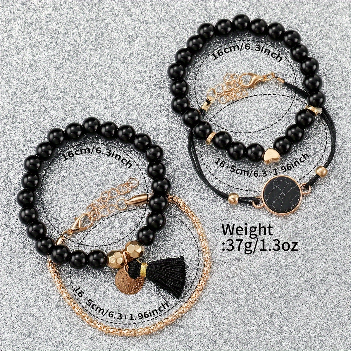 5pcs/set Women's Casual Fashion Quartz Watch Analog Silicone Band Wrist Watch & Bracelets, Gift For Mom Her