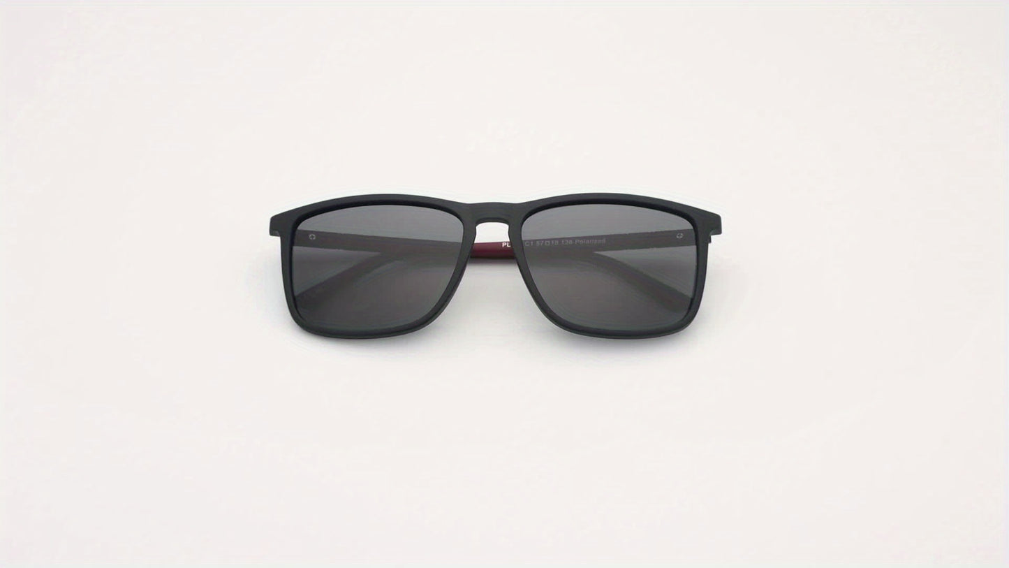 1pair/2pairs, Retro Classic Lowkey Cool Square Polarized Sunglasses, For Men Women Casual Business Outdoor Sports Party Vacation Travel Driving Fishing Supplies Photo Props, Ideal Choice For Gift
