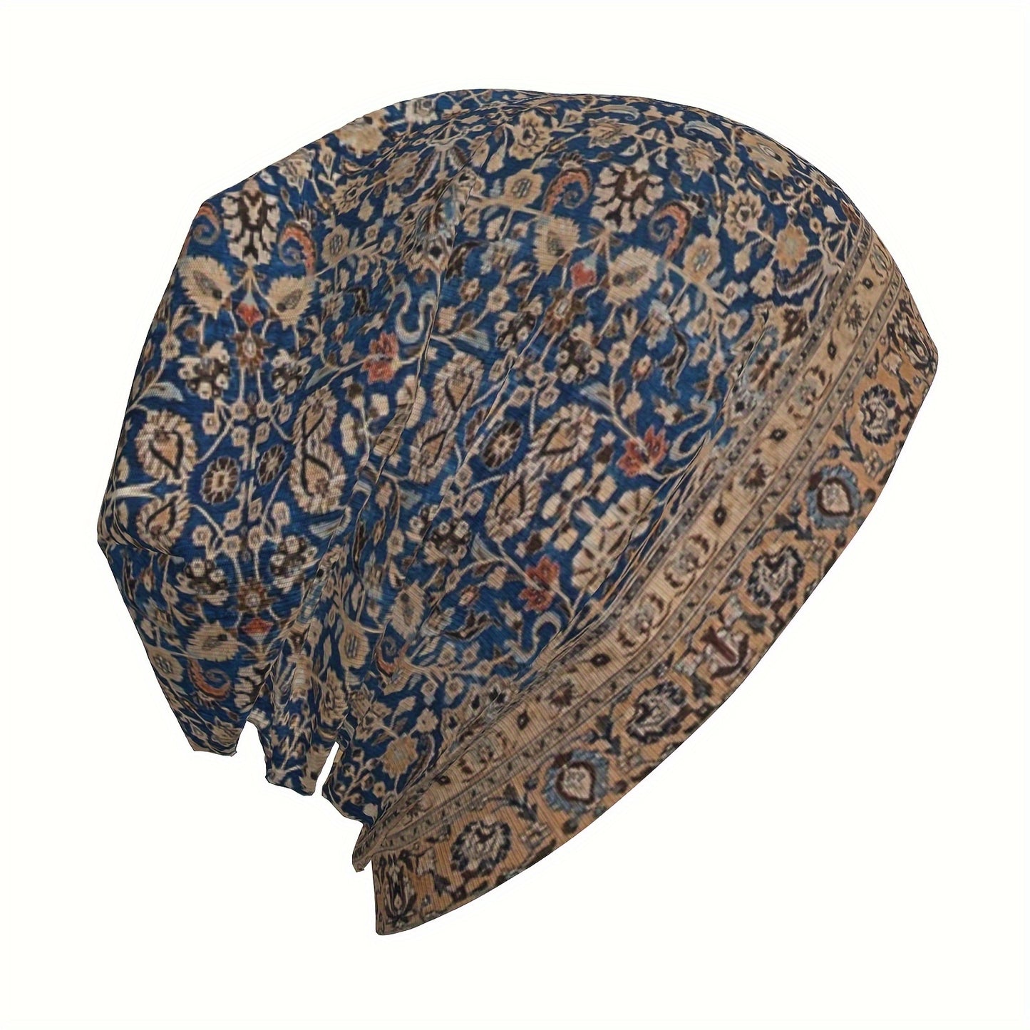 Hat Antique Tabriz Persian Rug Outdoor Caps for Men Women Bohemian Boho Style Skullies Ski Caps Soft Bonnet Hats