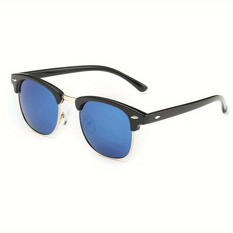 Classic Trendy Retro Eyebrow Design Polarized Sunglasses, For Men Women Outdoor Sports Party Vacation Travel Driving Fishing Supplies Photo Props, Ideal Choice For Gifts