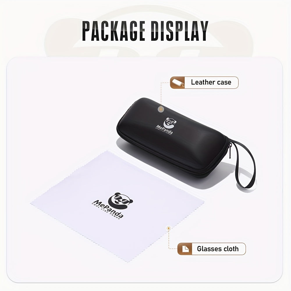 MePanda Men's All-in-One Metal Cool Sunglasses, Trendy Hip Hop Sunglasses, Ideal choice for Gifts