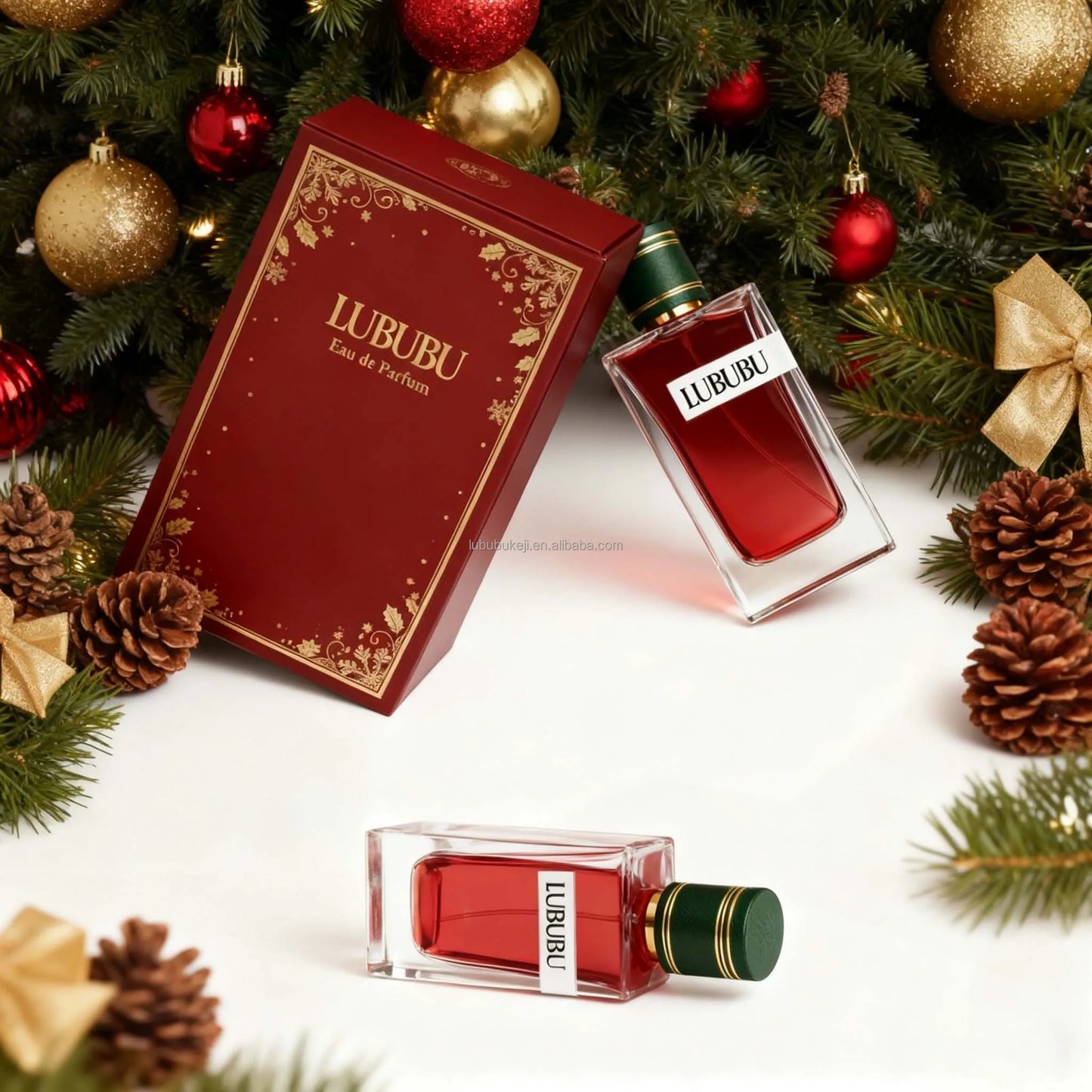 Q LUBUBU Premium Original High Christmas Limited Edition Perfume Fresh Woody Chypre Fragrance Exquisite Christmas Gift Box