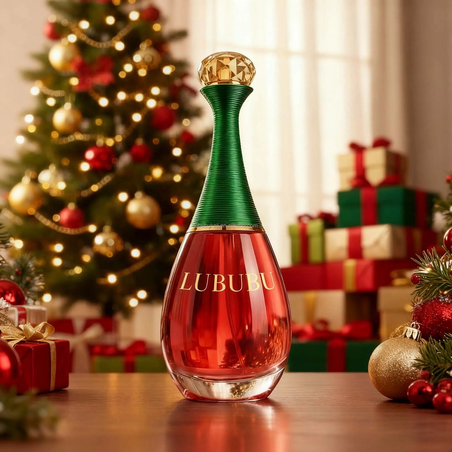 U LUBUBU Original Brand High End Limited Edition Perfume Luxury Christmas Themed Bottle with Floral & Fruits Notes