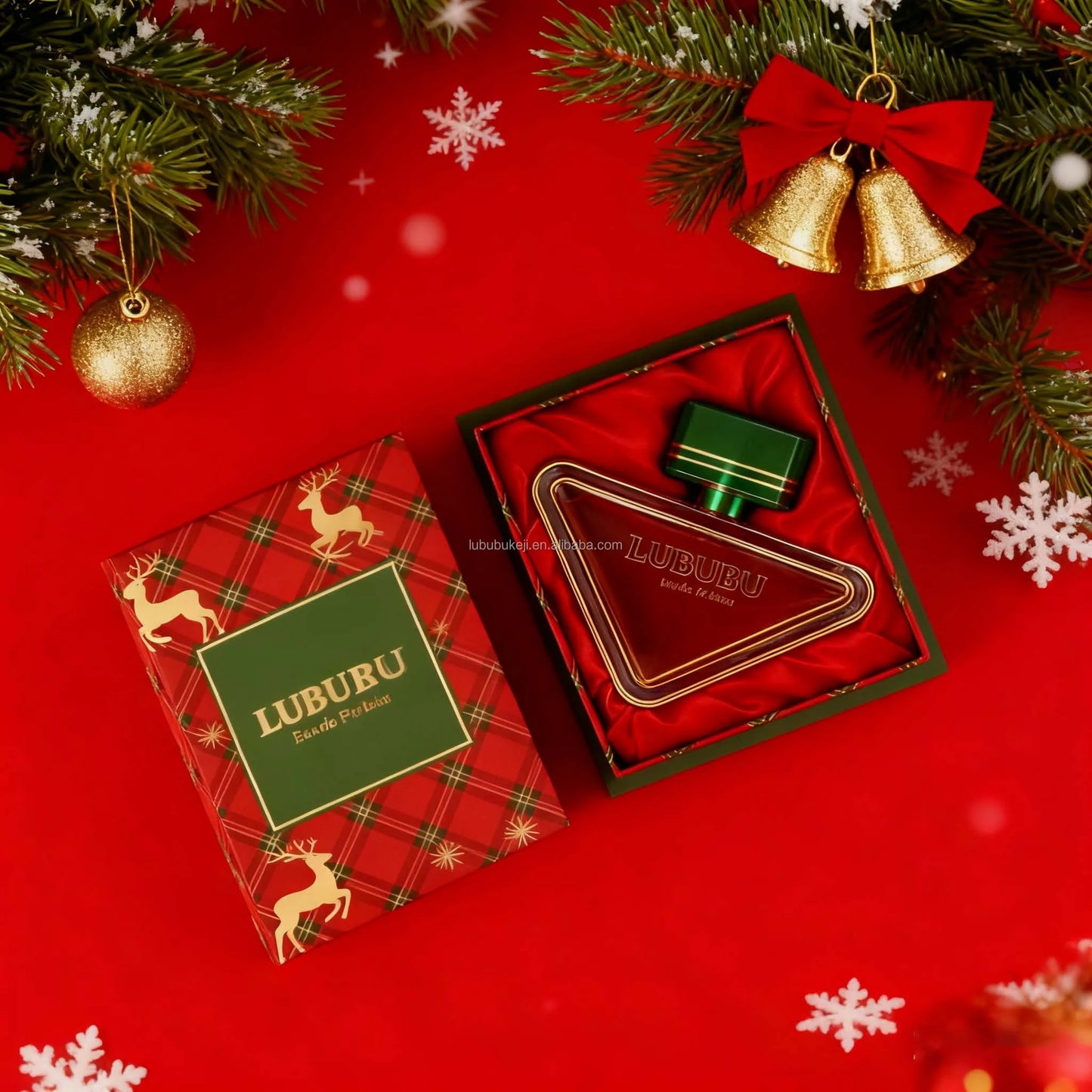 Q Premium Original High Christmas Limited Deodorant Luxurious Reindeer Patterned Gift Box Orange Blossom & Floral Aroma