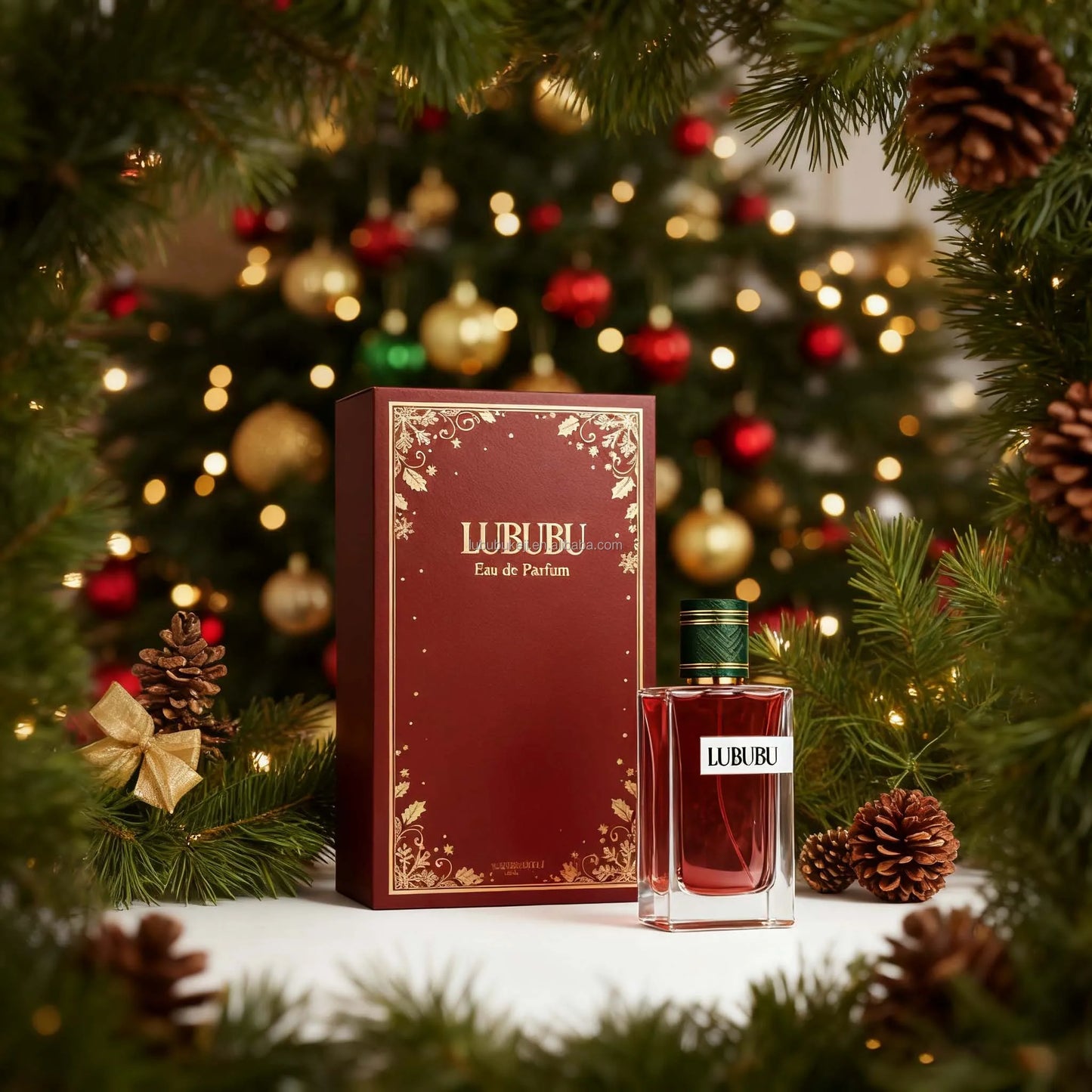 Q LUBUBU Premium Original High Christmas Limited Edition Perfume Fresh Woody Chypre Fragrance Exquisite Christmas Gift Box