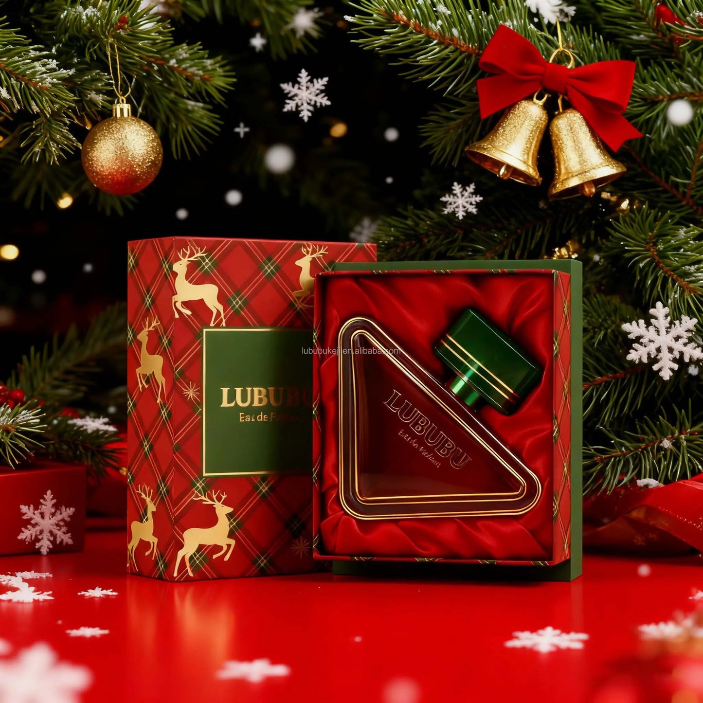Q Premium Original High Christmas Limited Deodorant Luxurious Reindeer Patterned Gift Box Orange Blossom & Floral Aroma