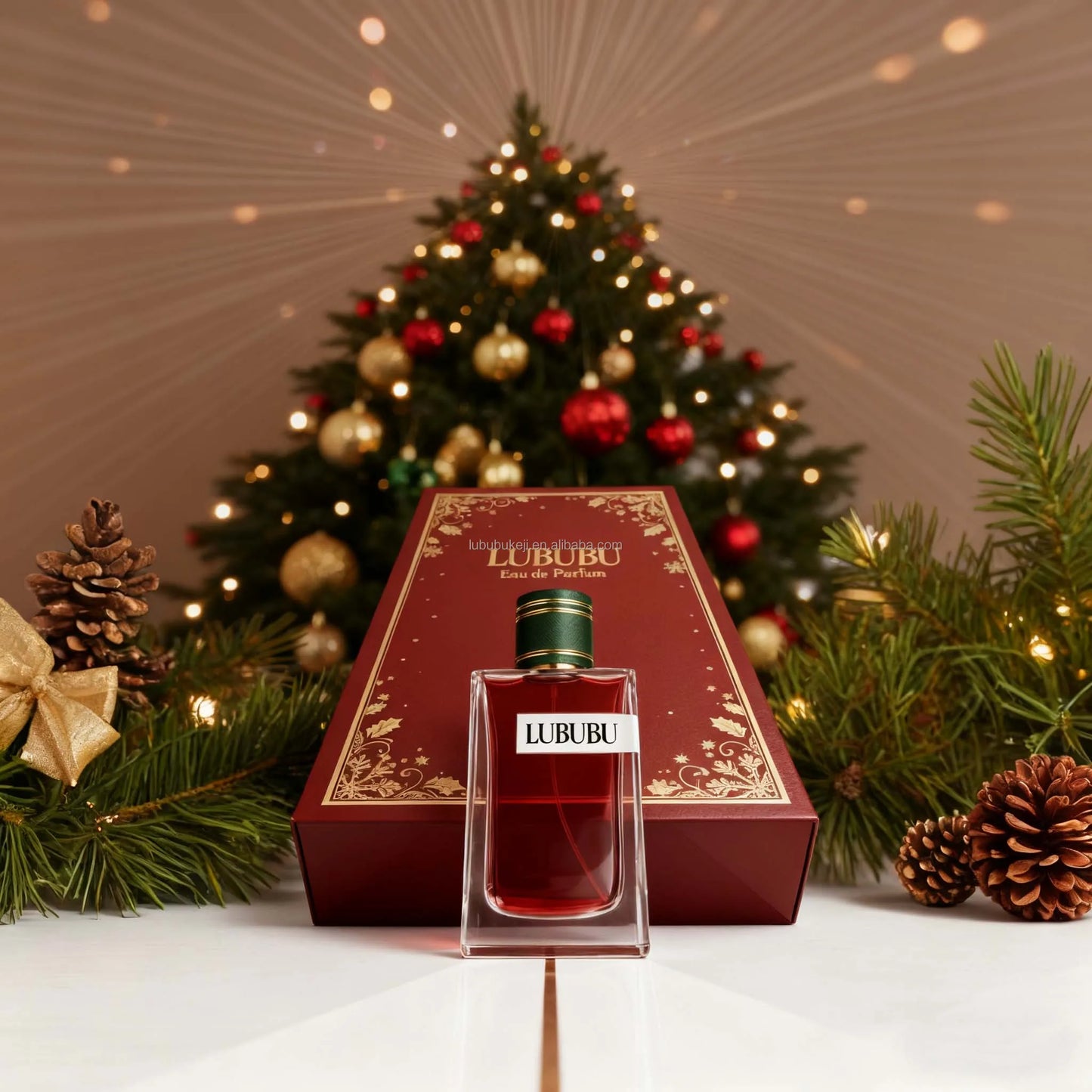 Q LUBUBU Premium Original High Christmas Limited Edition Perfume Fresh Woody Chypre Fragrance Exquisite Christmas Gift Box