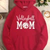 Volleyball MOM women's casual hoodies