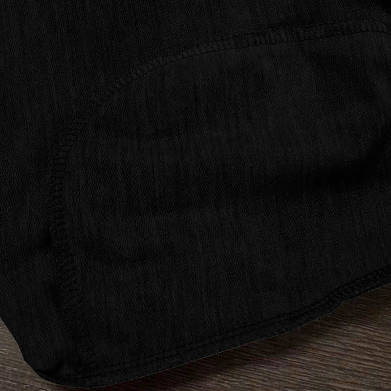 "I'm Not Rude" Cotton Sweatpants, Men's Casual Solid Color Loose Fit Slightly Stretch Drawstring Pants For Spring Summer