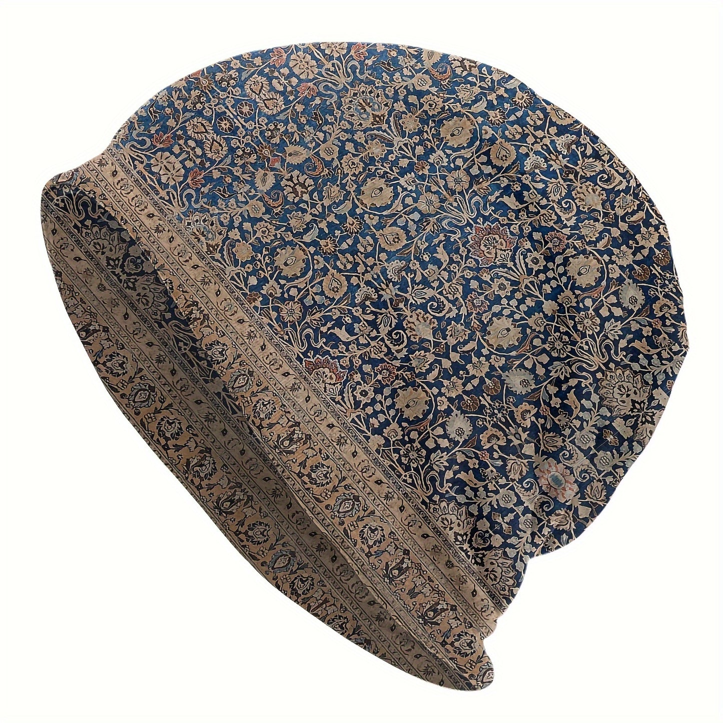 Hat Antique Tabriz Persian Rug Outdoor Caps for Men Women Bohemian Boho Style Skullies Ski Caps Soft Bonnet Hats