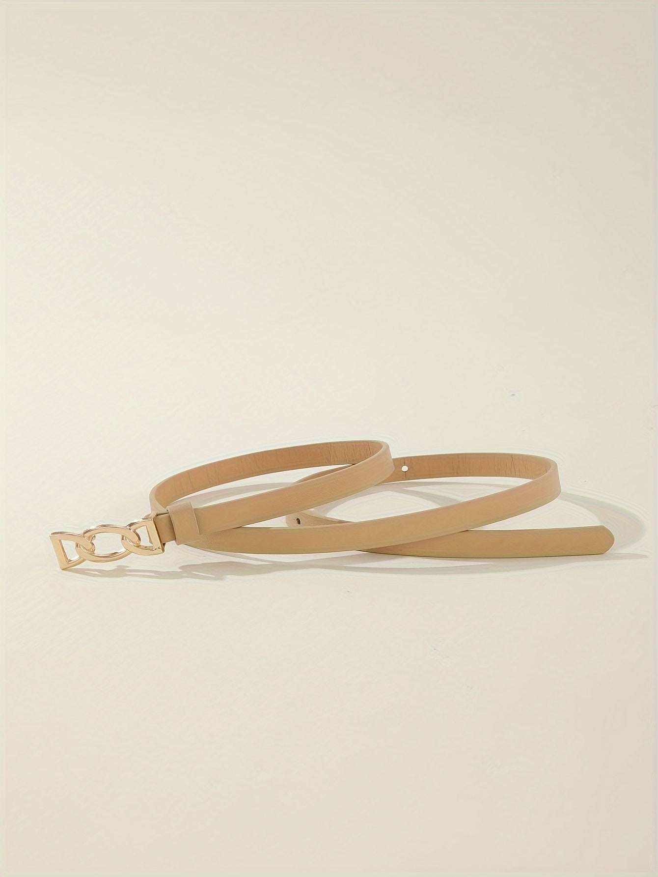 4pcs PU Leather Belts For Women Skinny Waist Belts With Metal Buckle Solid Color Simple Pin Buckle Thin Belt For Pants Jeans Dresses