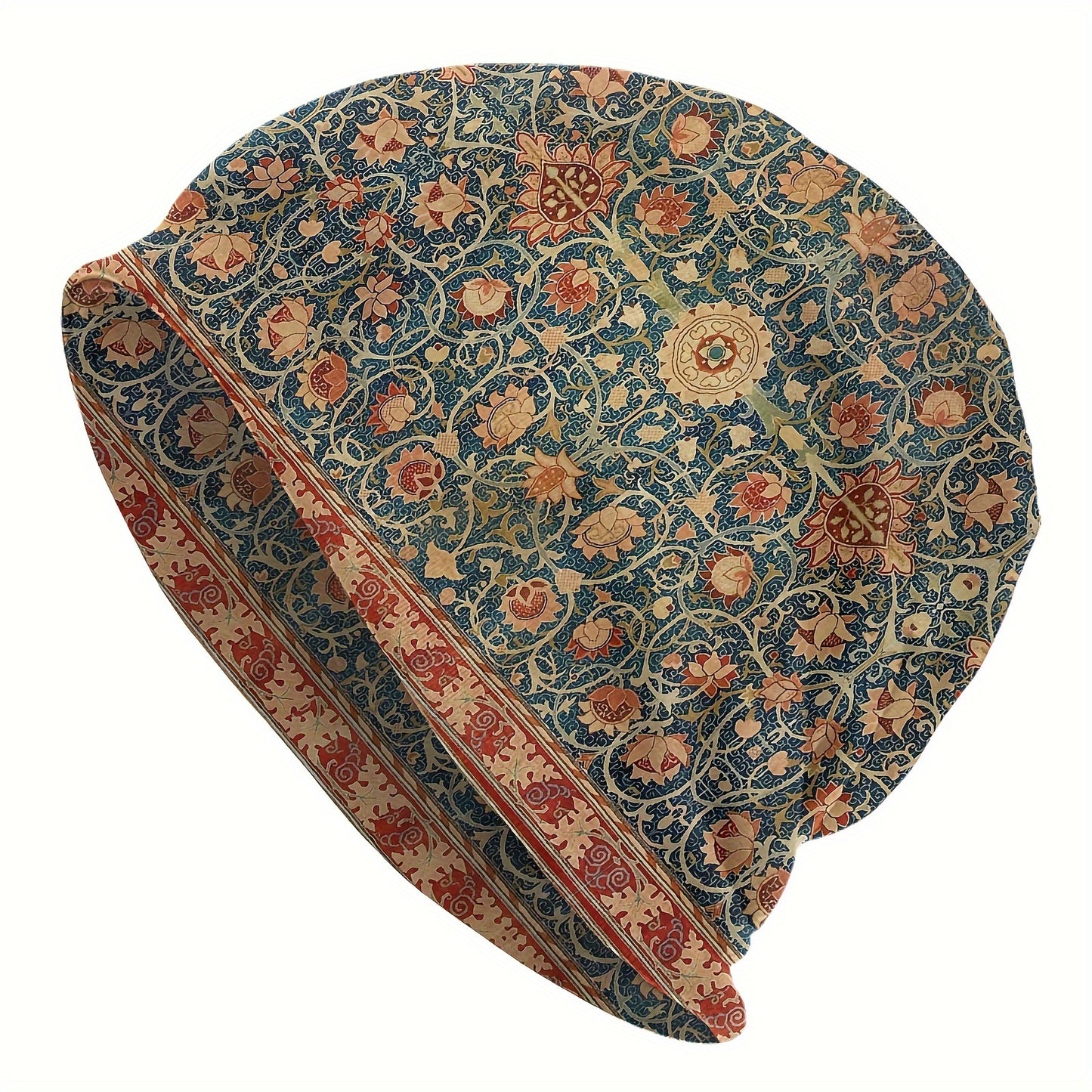 Hat Antique Tabriz Persian Rug Outdoor Caps for Men Women Bohemian Boho Style Skullies Ski Caps Soft Bonnet Hats