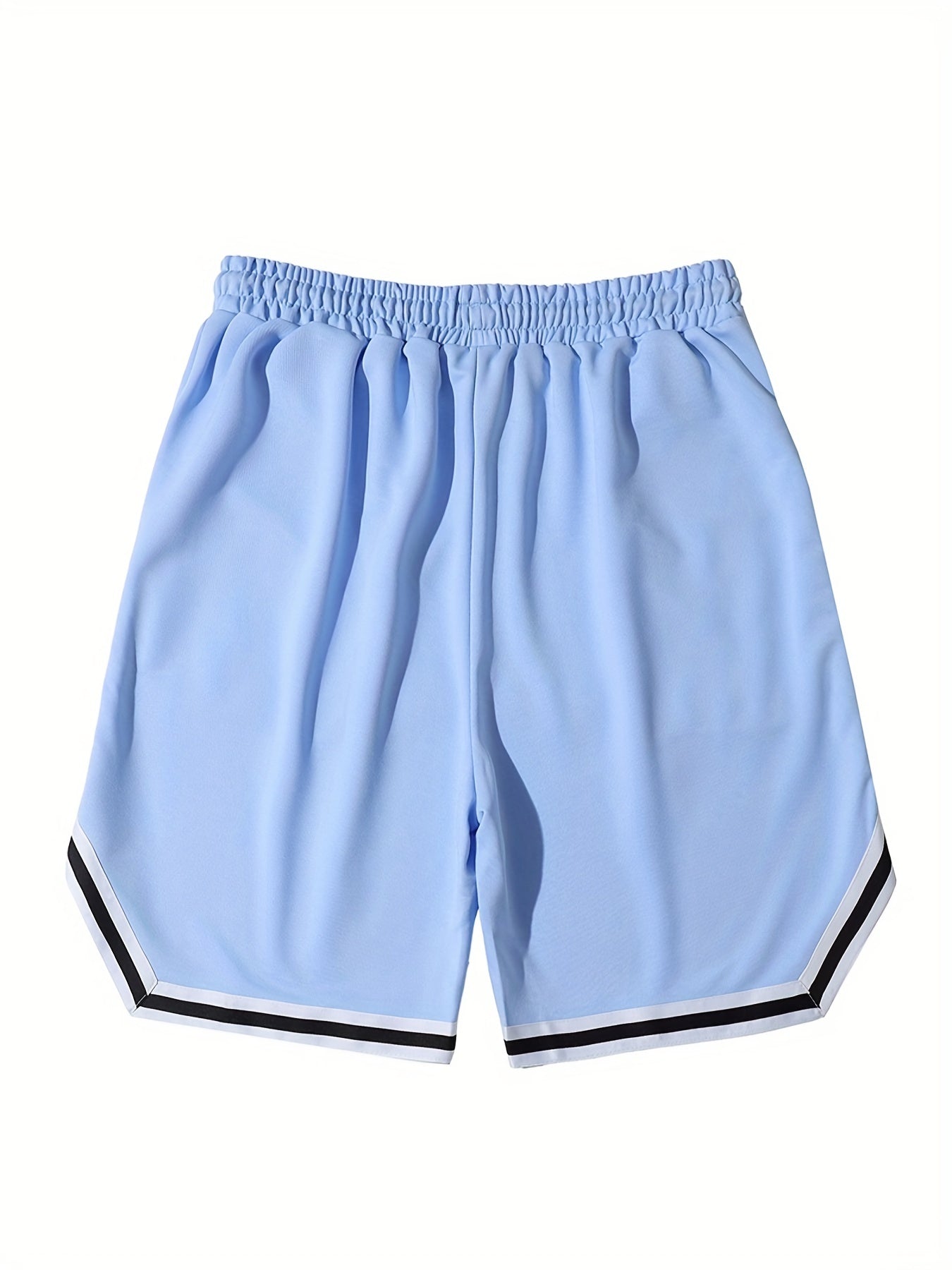 Men's Streetwear Shorts, Graphic Drawstring Stretchy Short Pants For Comfort & Casual Chic Style, Summer Clothings Men's Fashion Outfits