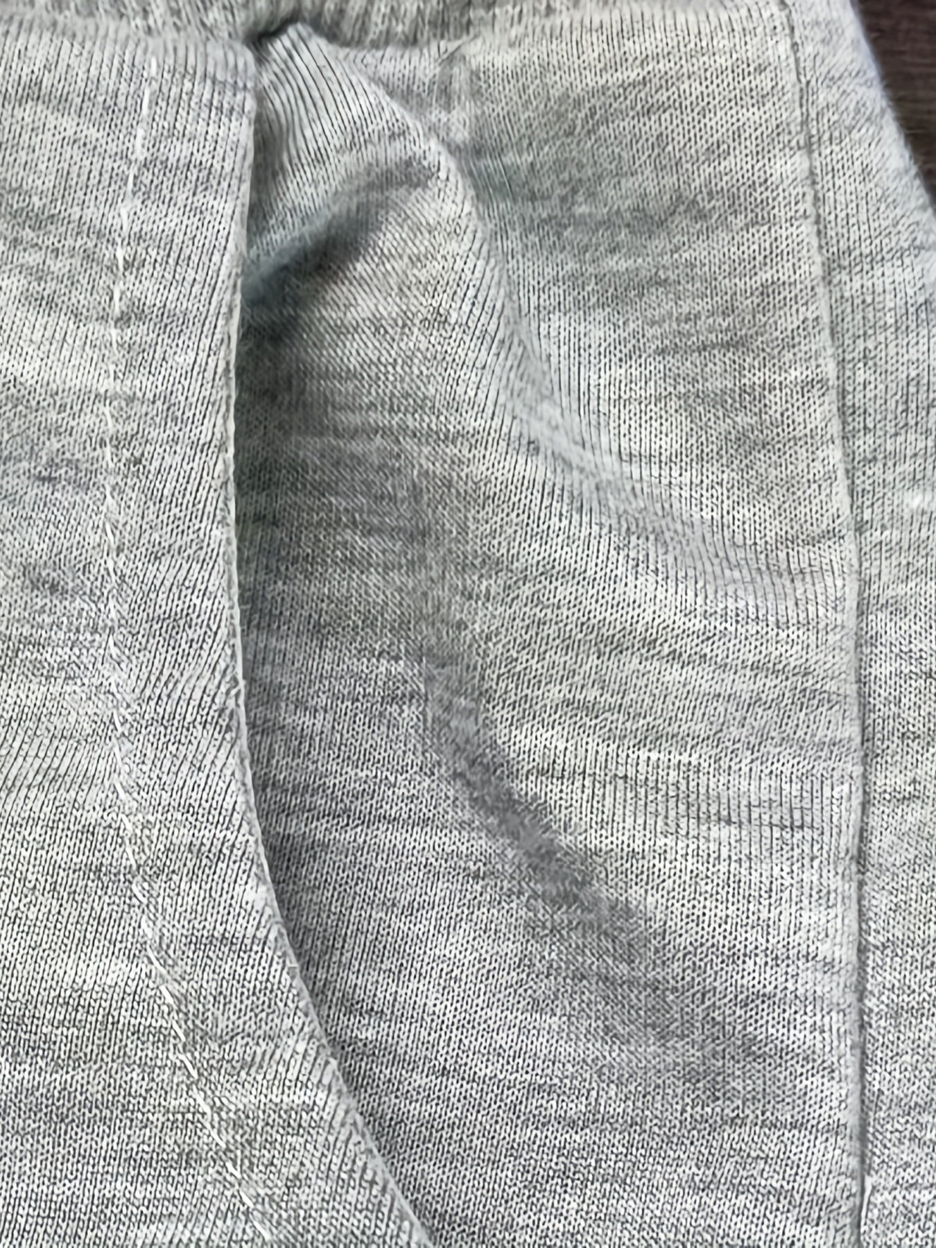 "I'm Not Rude" Cotton Sweatpants, Men's Casual Solid Color Loose Fit Slightly Stretch Drawstring Pants For Spring Summer