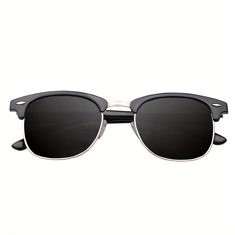 Classic Trendy Retro Eyebrow Design Polarized Sunglasses, For Men Women Outdoor Sports Party Vacation Travel Driving Fishing Supplies Photo Props, Ideal Choice For Gifts