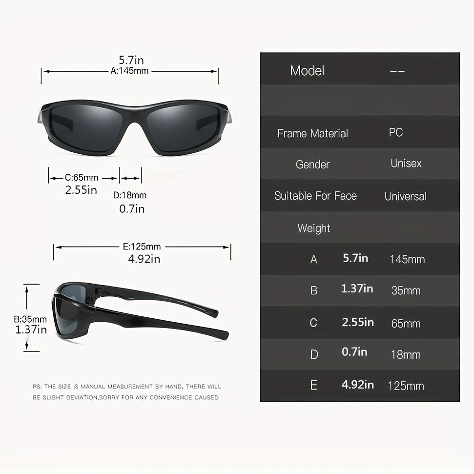 Unisex Sports Sunglasses For Cycling, Fishing & Running