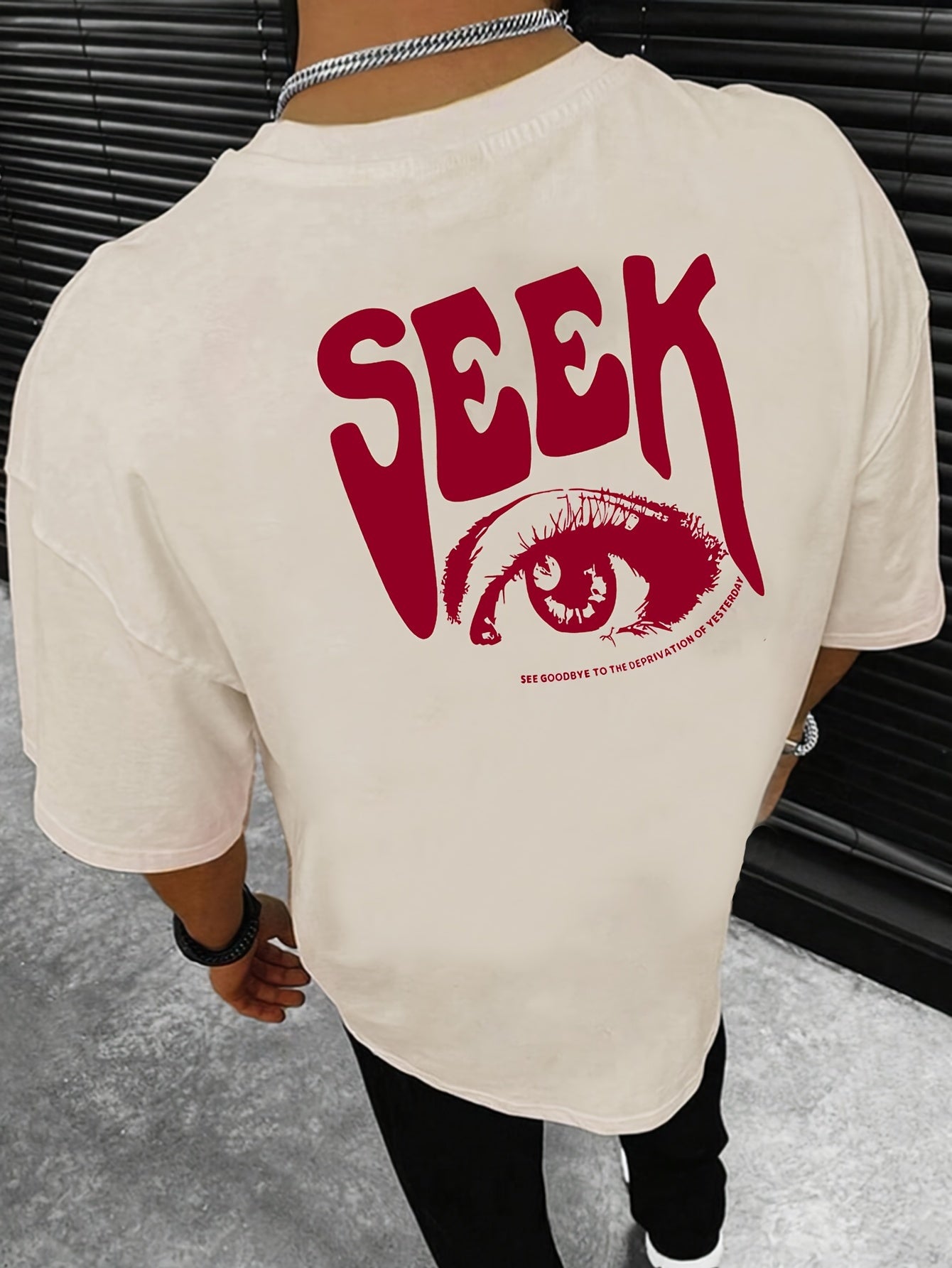 Eye Print, Men's Graphic Design Crew Neck Active T-shirt, Casual Comfy Tees Tshirts For Summer, Men's Clothing Tops For Daily Gym Workout Running
