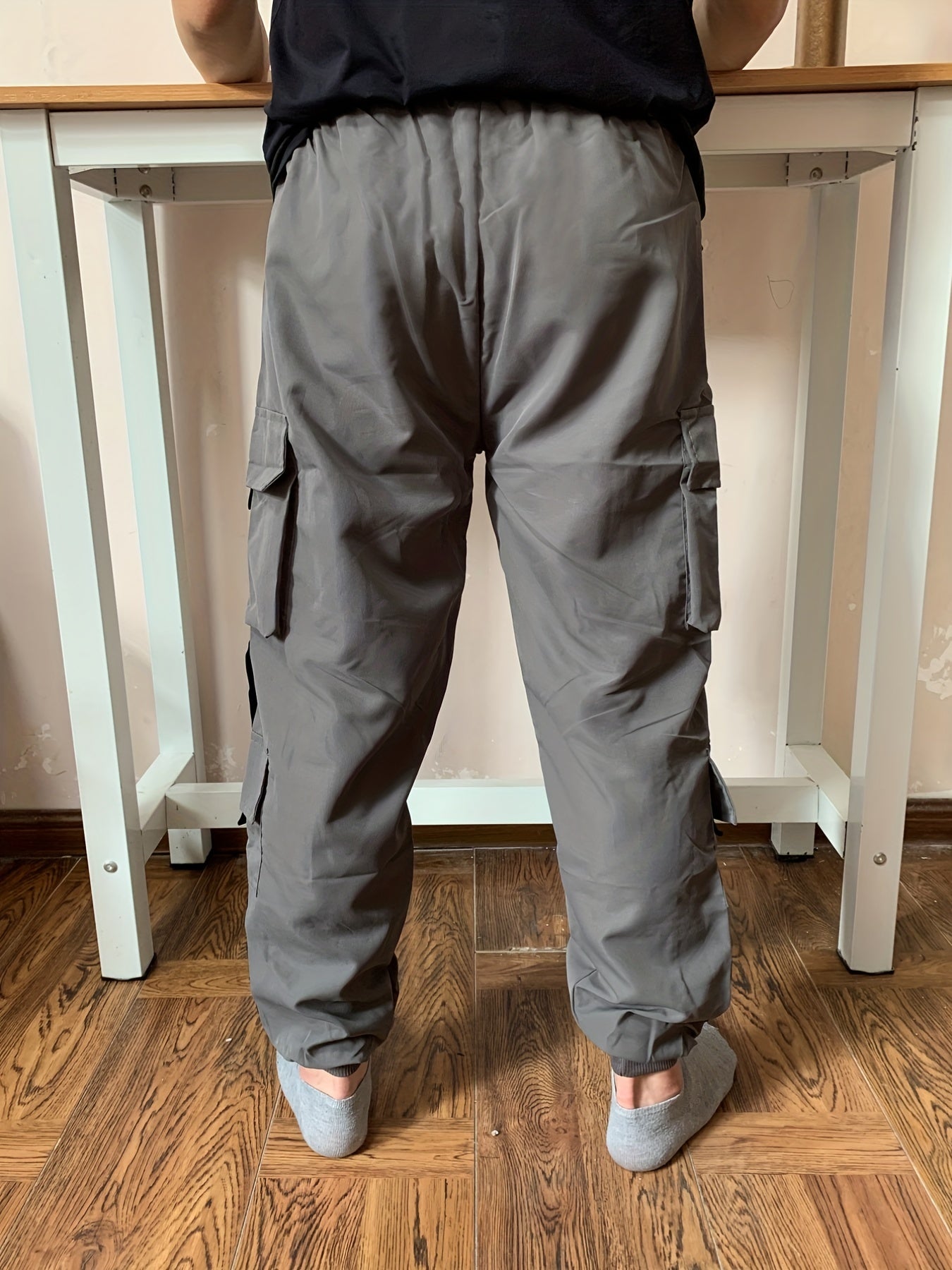 Classic Design Multi Flap Pockets Cargo Pants, Men's Casual Techwear Drawstring Cargo Pants Hip Hop Joggers For Autumn Summer Outdoor