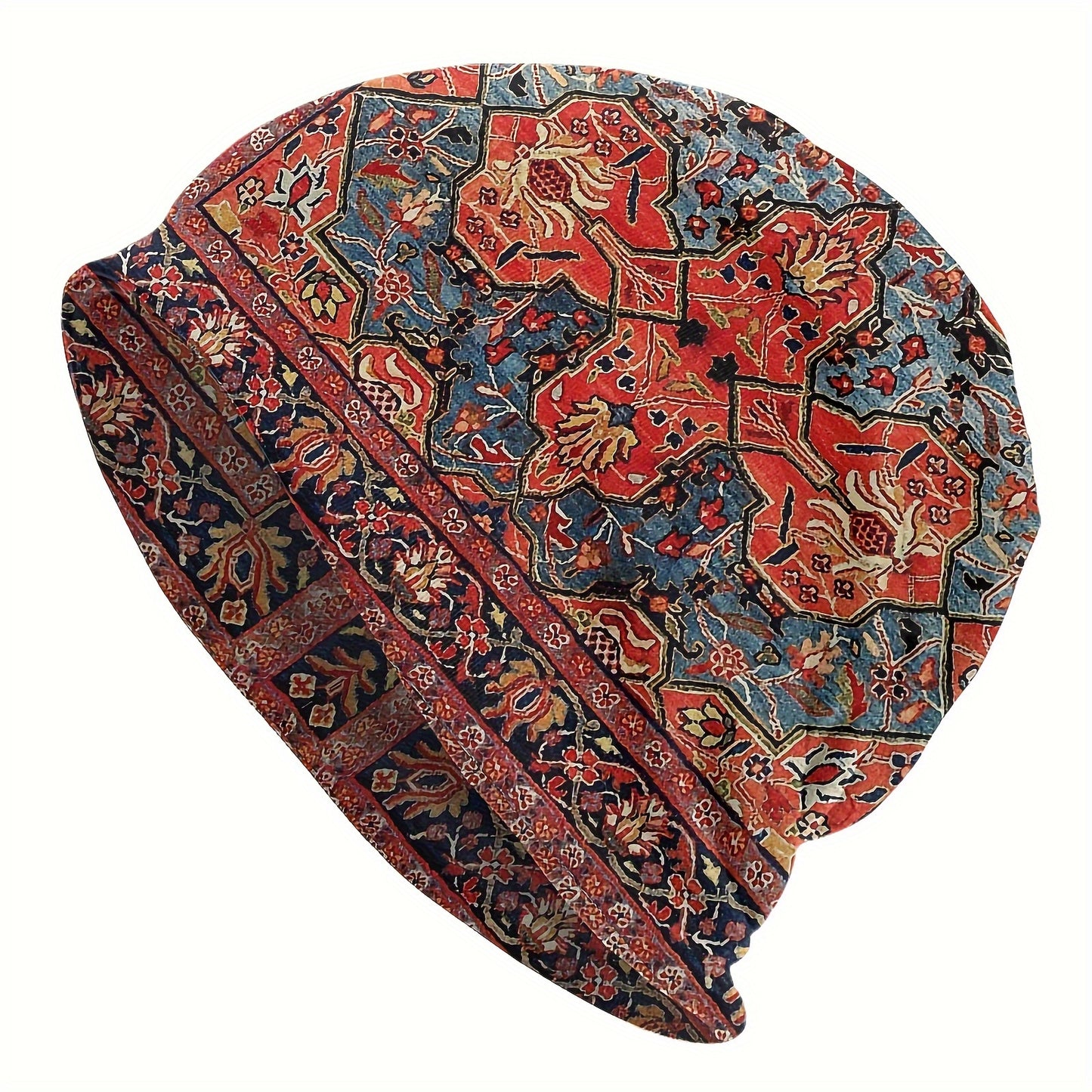 Hat Antique Tabriz Persian Rug Outdoor Caps for Men Women Bohemian Boho Style Skullies Ski Caps Soft Bonnet Hats