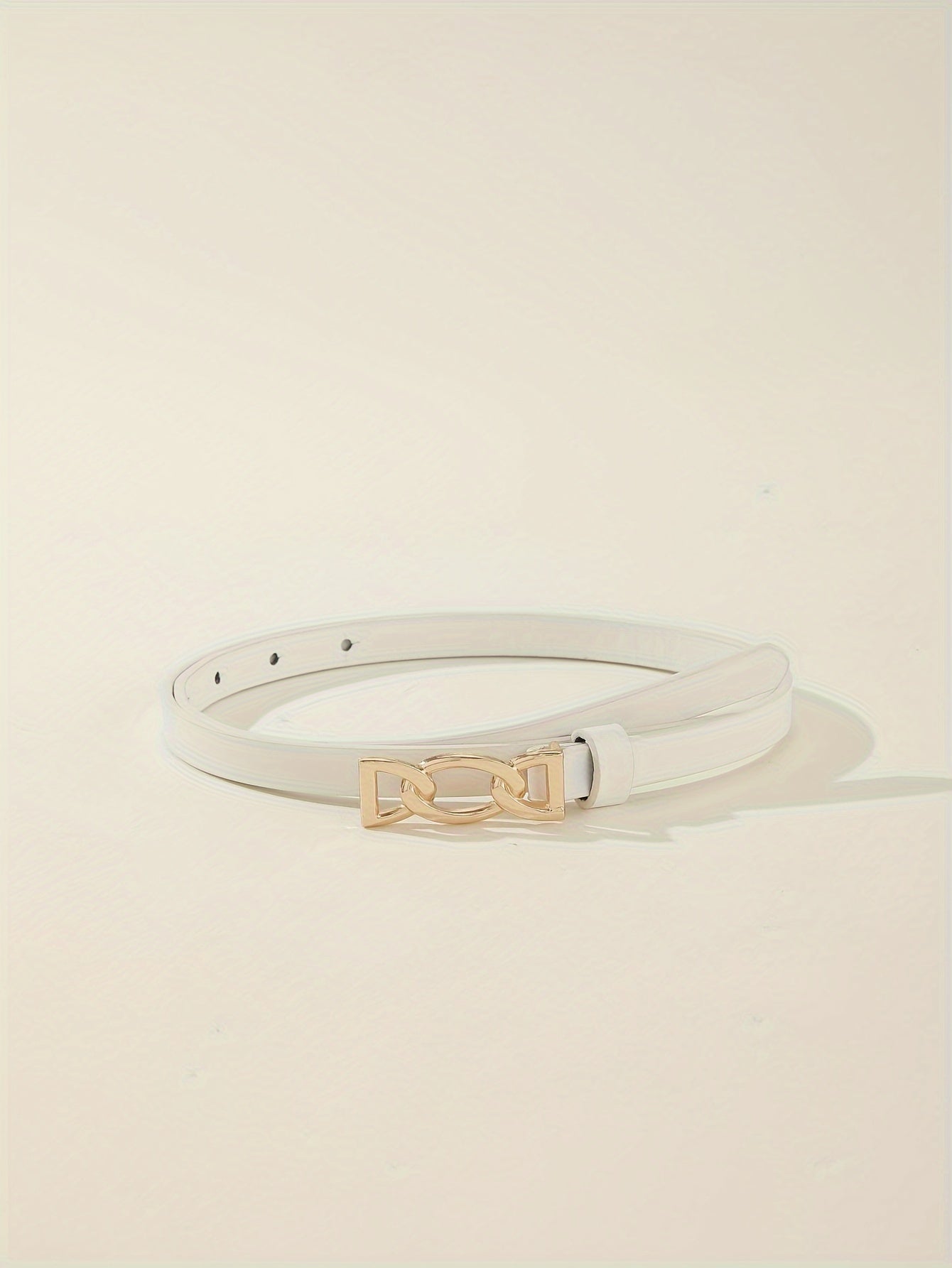 4pcs PU Leather Belts For Women Skinny Waist Belts With Metal Buckle Solid Color Simple Pin Buckle Thin Belt For Pants Jeans Dresses