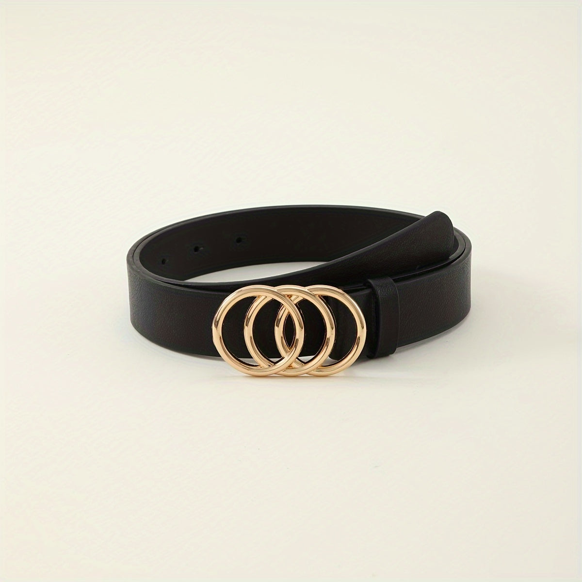 3pcs PU Leather Belts For Women Skinny Waist Belts With Metal Buckle Solid Color Simple Pin Buckle Thin Belt For Pants Jeans Dresses